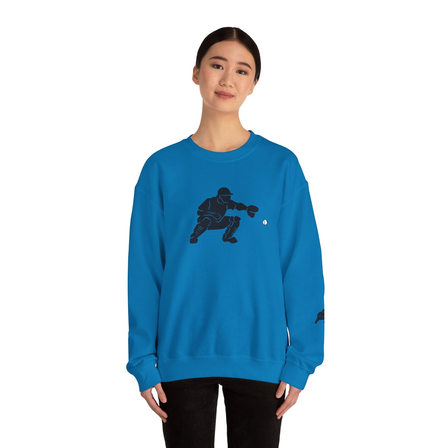 Baseball Catcher Crewneck Sweatshirt | Unisex Sports Apparel | Perfect for Game Days, Gifts, and Casual Wear | Baseball Lover's Gift