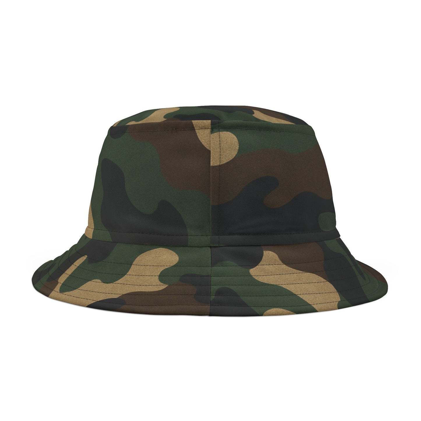 Camouflage Bucket Hat - Trendy AOP Headwear, Summer Fashion Accessory, Outdoor Adventure Cap, Unique Gift for Him/Her, Stylish Festival Hat