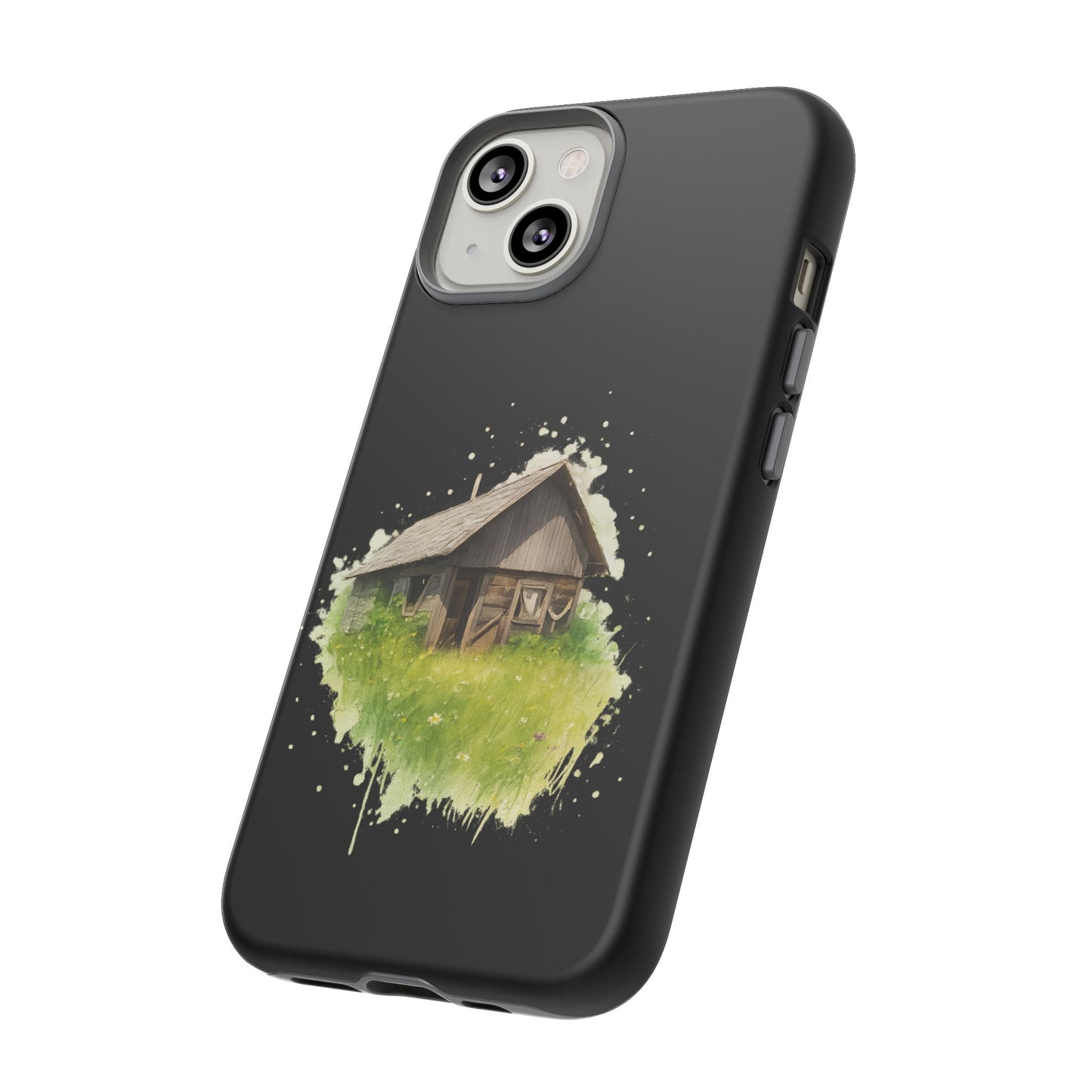 Rustic Farmhouse Phone Case, Cute Cottage Design, Tough Cases for Nature Lovers, Eco-Friendly Gift, Customizable Tech Accessories