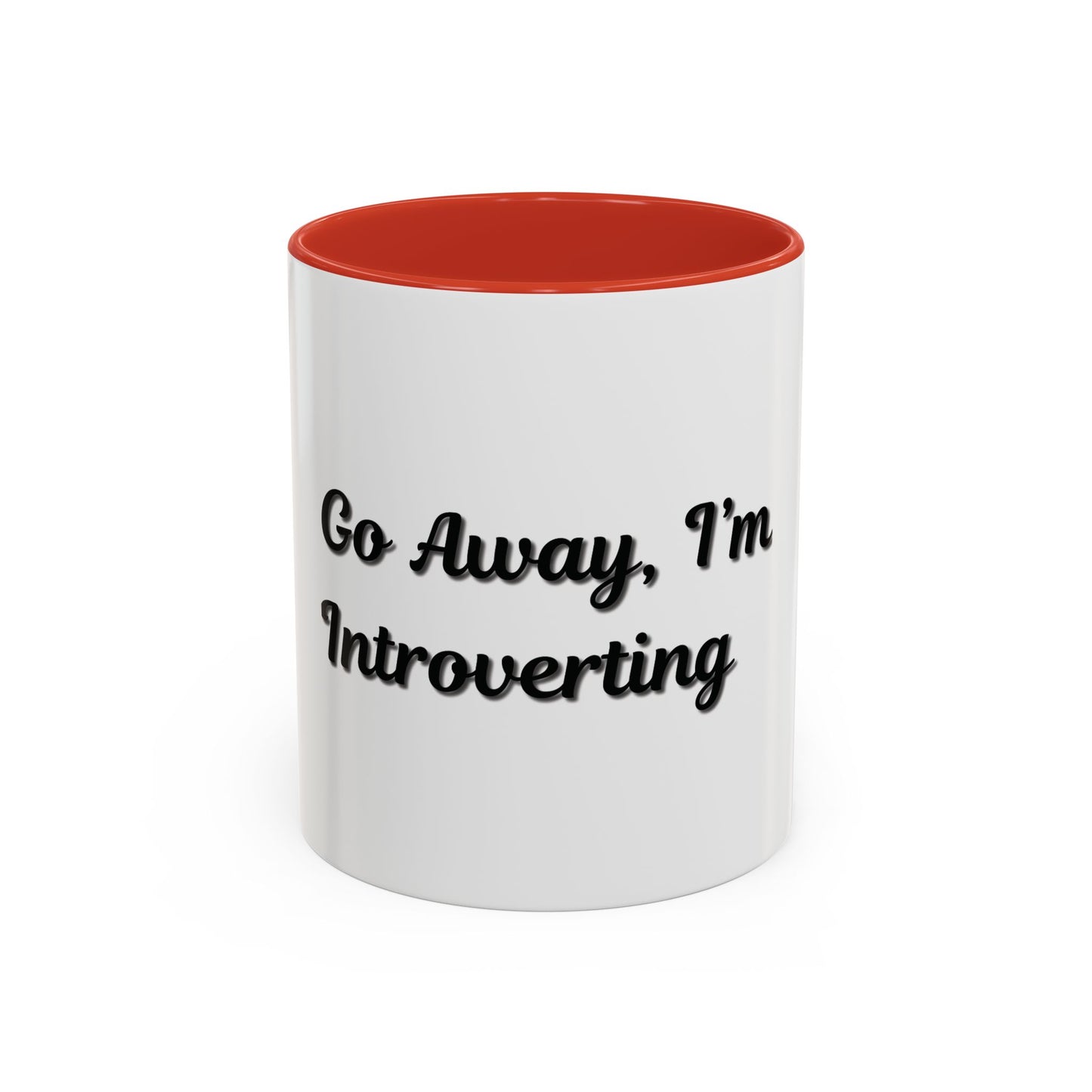 Introvert Coffee Mug - Go Away, I'm Introverting - Black Accent for Relaxing Moments