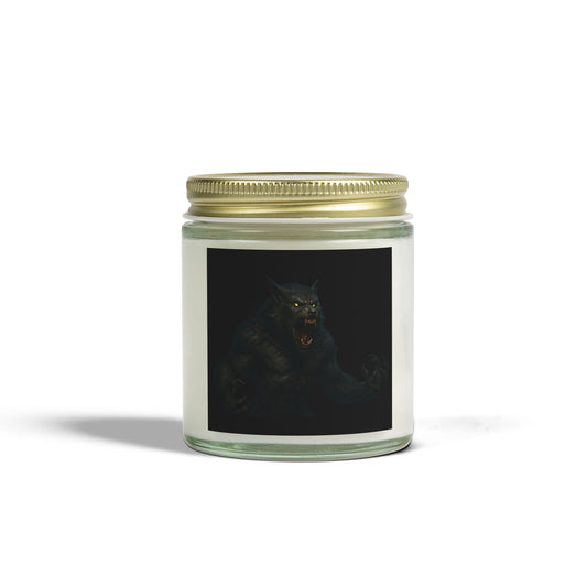 Mystical Creature Scented Candle, Hand-Poured Coconut Apricot Wax, Home Decor, Unique Gift, Halloween, Relaxation, Aromatherapy