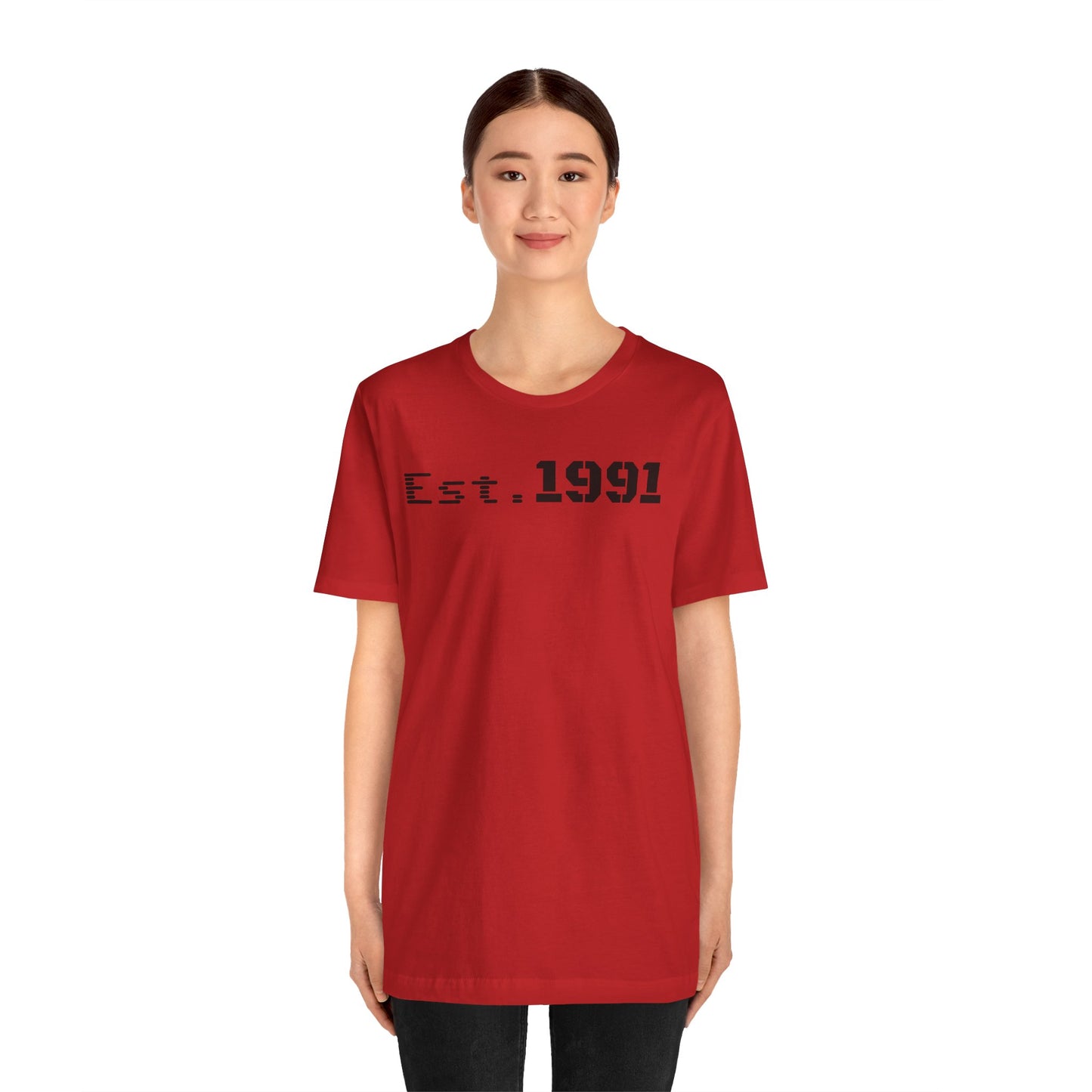 Established 1991 Unisex Jersey Tee | Vintage Anniversary Gift | Casual Wear, Birthday Shirt, Retro Style, Statement Tee, Gift for Him/Her