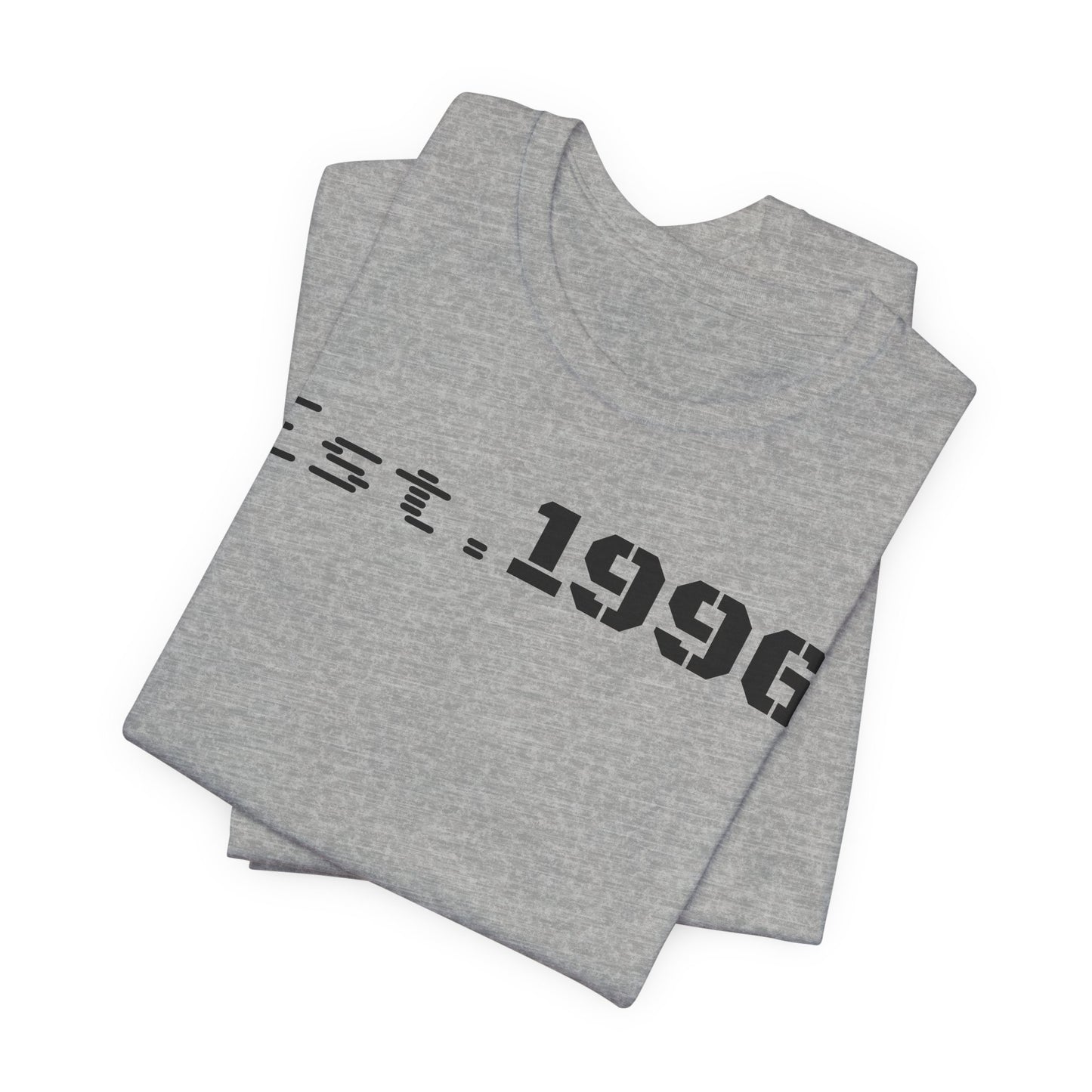 Unisex Jersey Tee - 'Est. 1996' Graphic Shirt, Birthday Gift, Casual Wear, Vintage Style, Retro Fashion, Gift for Him/Her