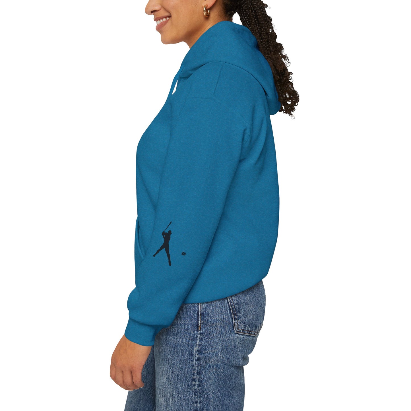 Baseball Themed Unisex Hoodie, Streetwear, Sports Fan Sweatshirt, Gift for Athletes, Casual Wear, Fall Fashion