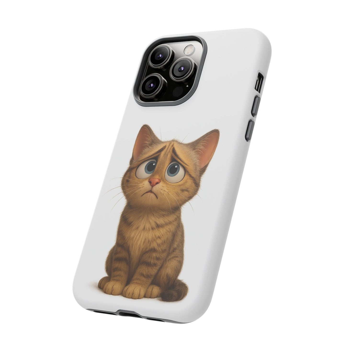 Cute Cat Phone Case, Funny Kitty Case, Animal Lover Gift, Cat Lover Accessory, Unique Cat Design Case, Pet Mom Gift