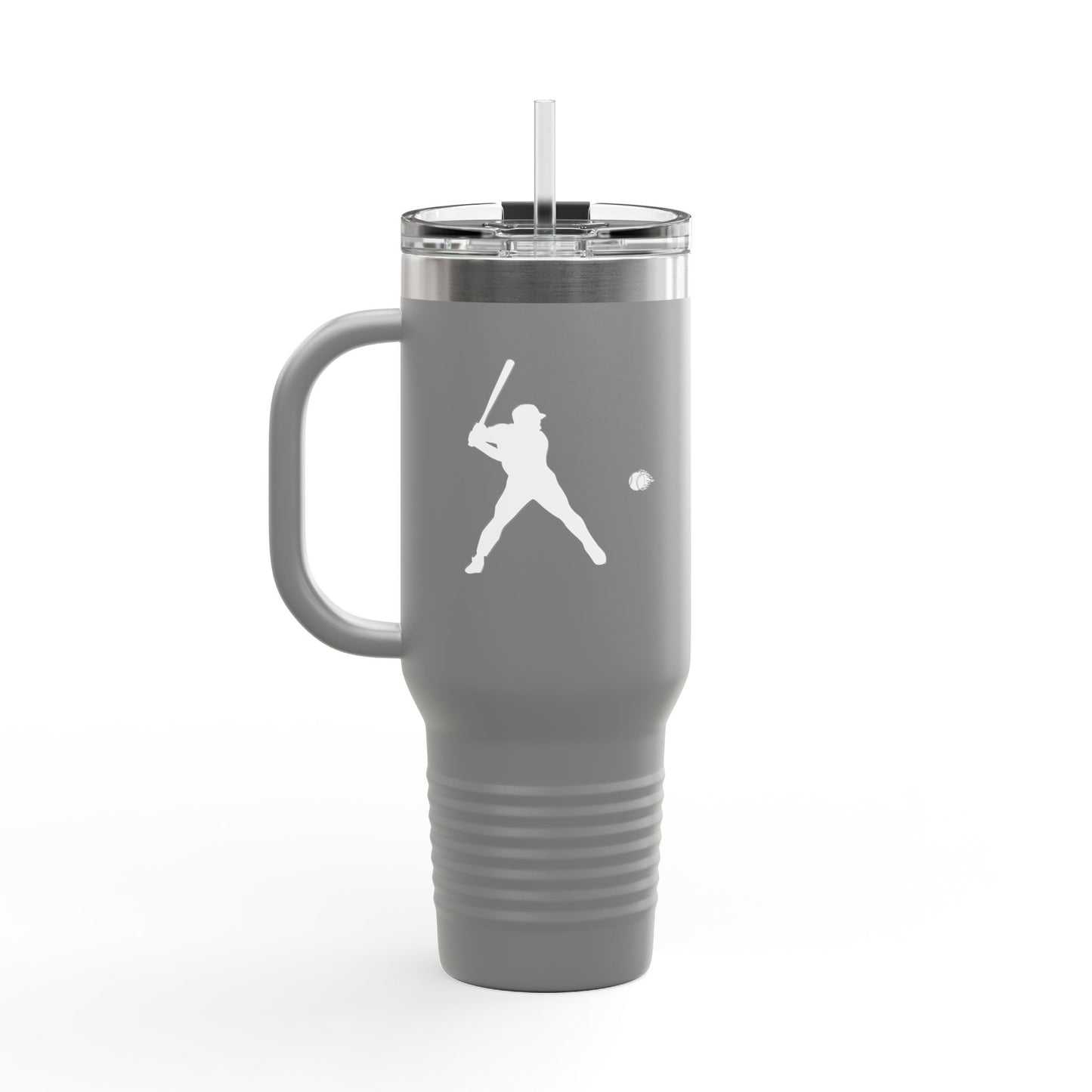 Baseball-Themed Insulated Travel Mug, Perfect for Fans & Athletes, Gift for Sports Lovers, 40oz Drinkware for Home & Road