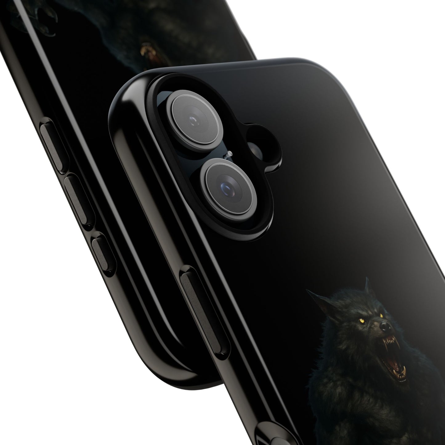 Werewolf Phone Case, Tough Cases, Black Panther Design, Gift for Animal Lovers, Phone Accessories, Fierce Phone Protection
