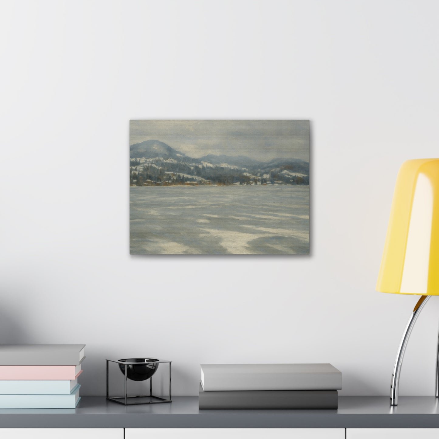 Serene Winter Landscape Canvas