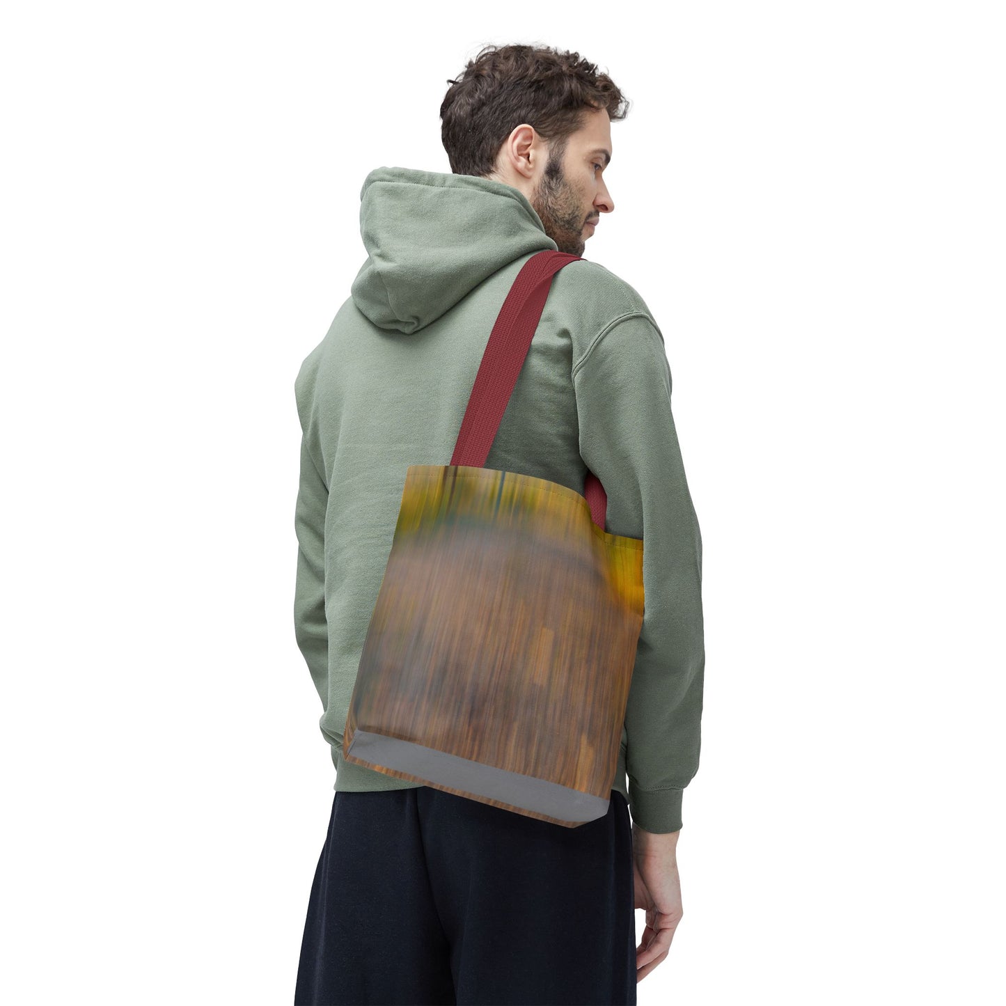 Abstract Art Tote Bag - Stylish and Eco-Friendly Diagonal Stripes for Everyday Use