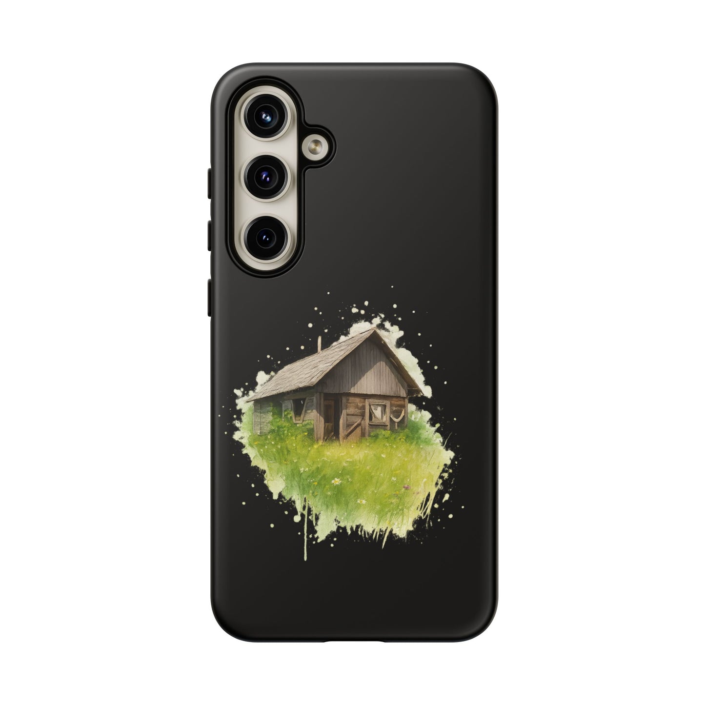 Rustic Farmhouse Phone Case, Cute Cottage Design, Tough Cases for Nature Lovers, Eco-Friendly Gift, Customizable Tech Accessories