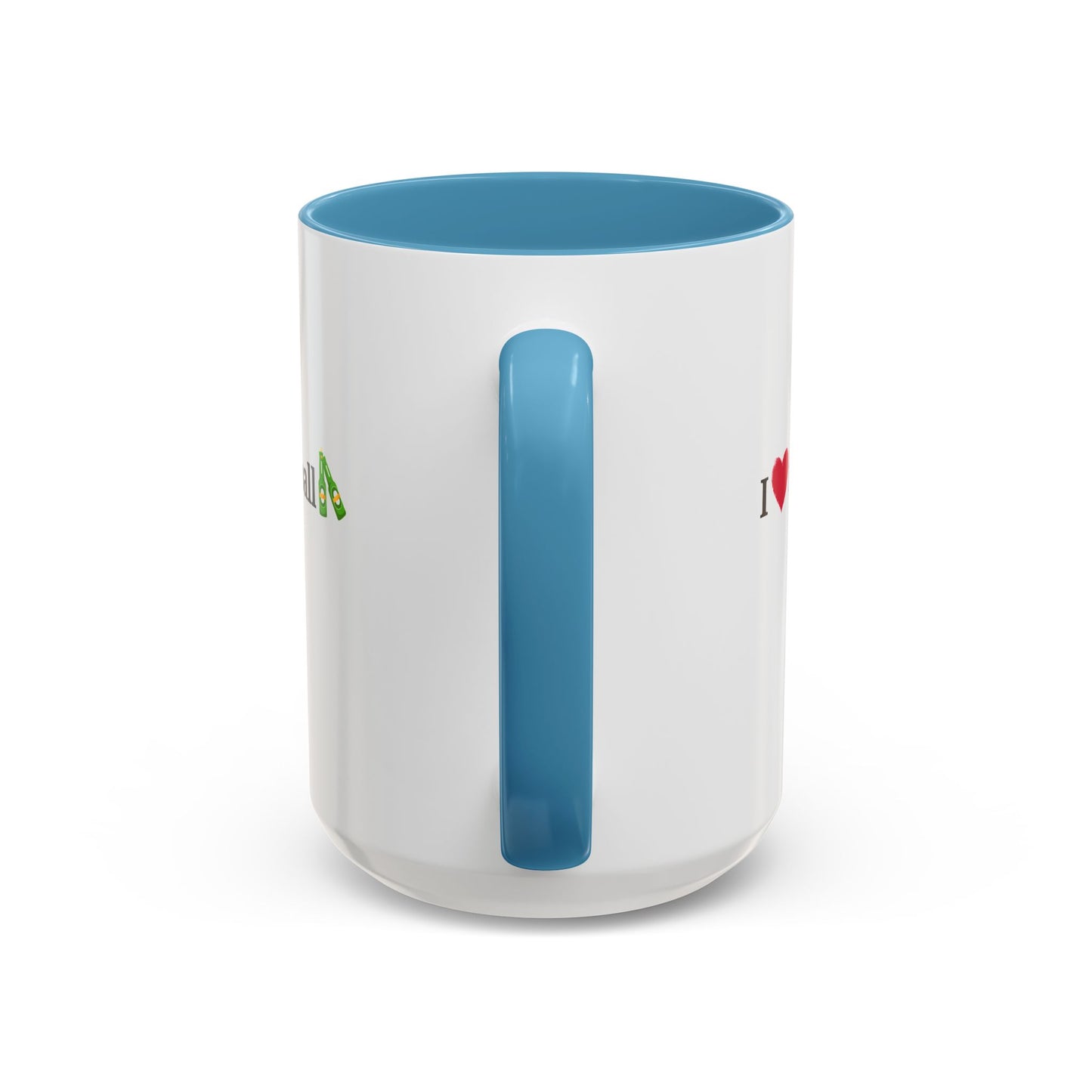 I Love Football Accent Coffee Mug, Perfect Gift for Sports Lovers, Football Enthusiasts, Unique Mug for Game Days, Home or Office Decor