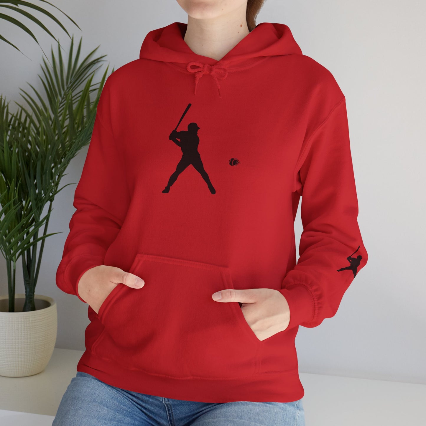 Baseball Themed Unisex Hoodie, Streetwear, Sports Fan Sweatshirt, Gift for Athletes, Casual Wear, Fall Fashion