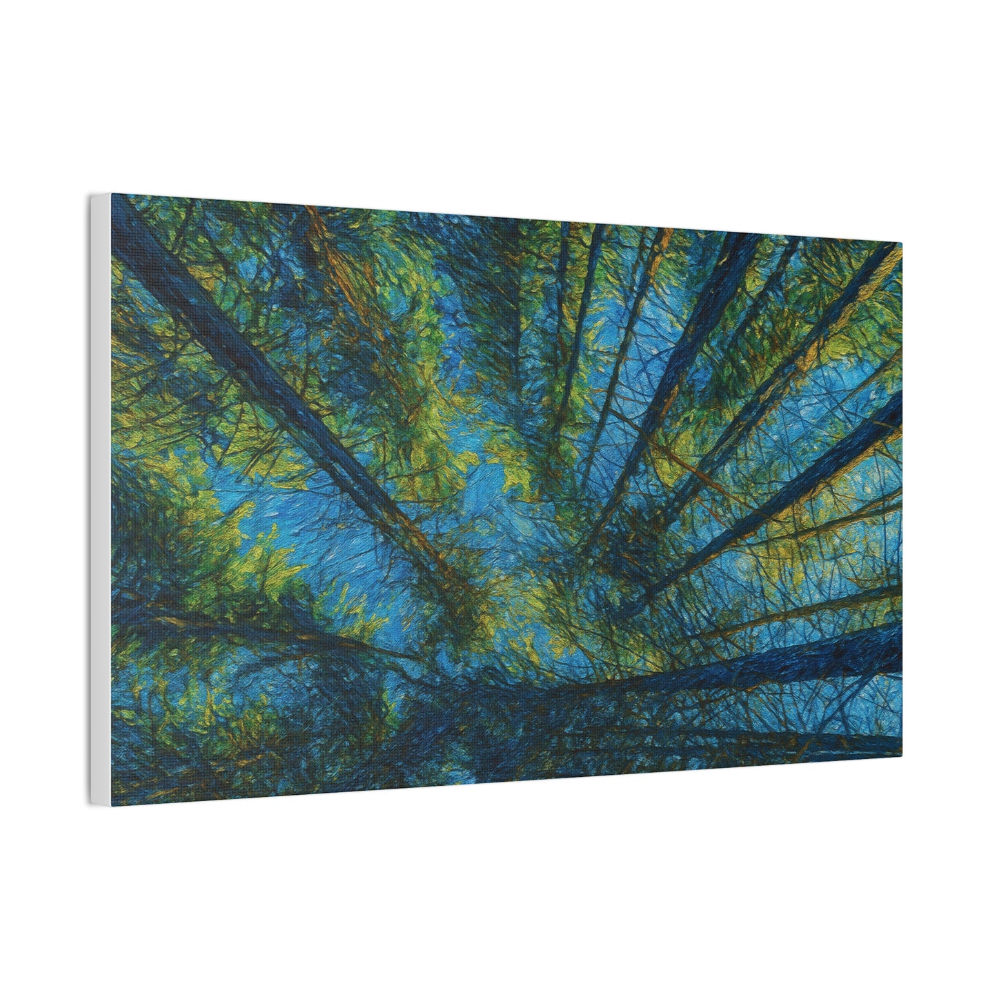 Canvas Wall Art, Forest Perspective Print, Nature Decor, Home & Office Art, Rustic Wall Hanging, Tree Art for Nature Lovers
