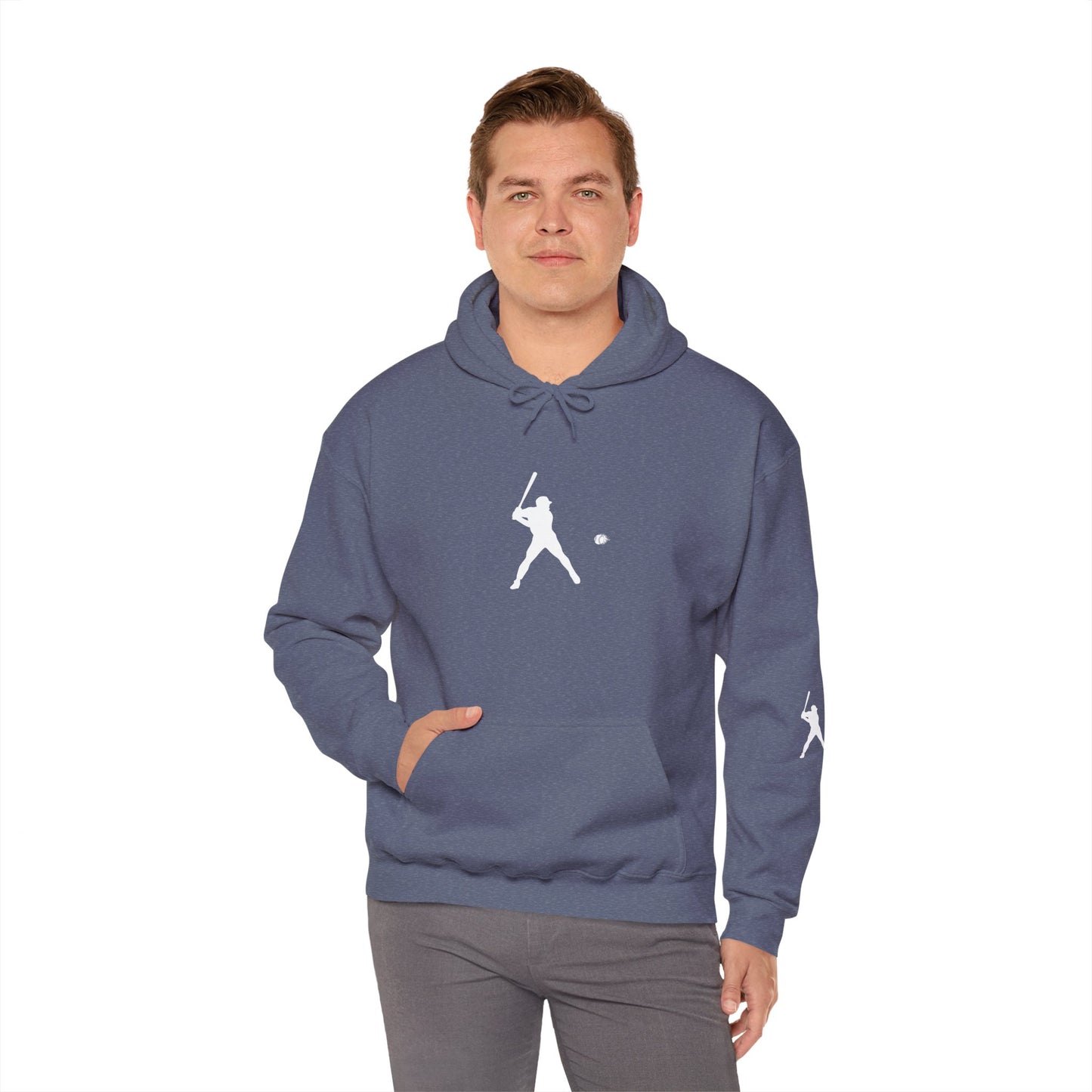 Sporty Unisex Baseball Hooded Sweatshirt, Casual Hoodie for Athletes, Perfect for Gifts, Comfy Streetwear, Ideal for Sports Events, Personal Use
