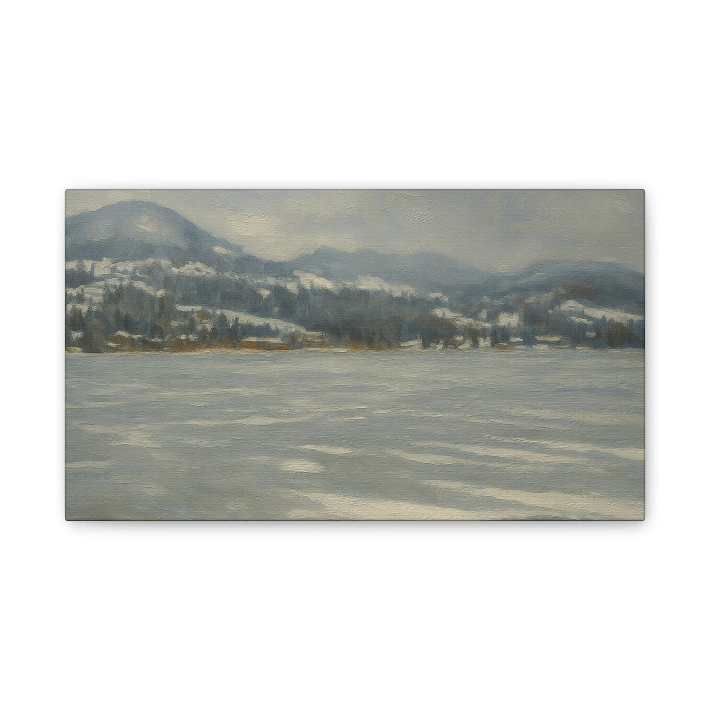 Serene Winter Landscape Canvas