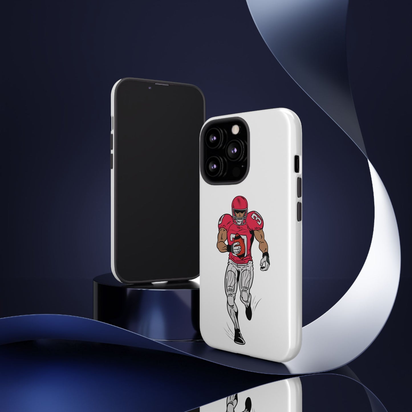 Football Player Tough Case, Sports Phone Cover, Athlete Gift, Tough Phone Case, Fall Sports, Football Lover's Accessory