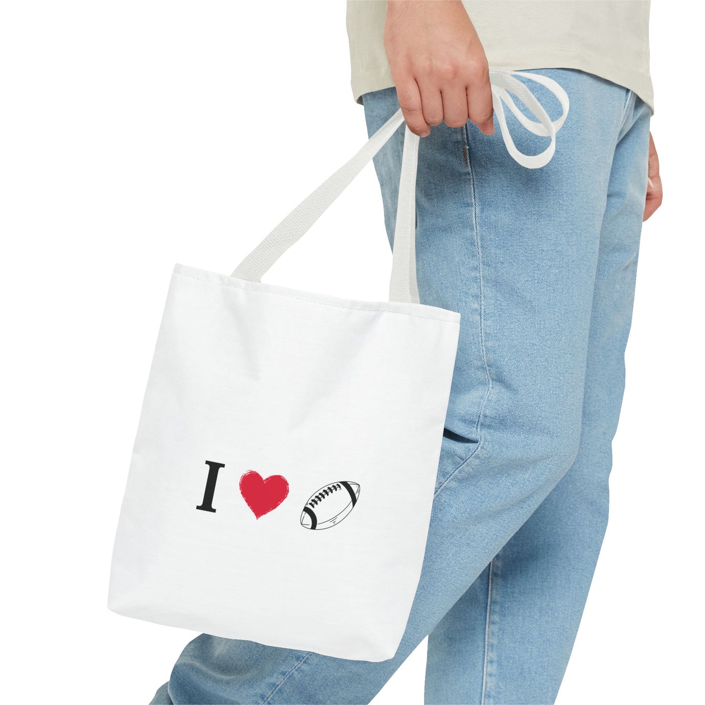 Football Lover's Tote Bag - Perfect for Game Day, Sports Events, Gifts for Fans, Eco-Friendly Carryall, Personal Use, Travel Bag