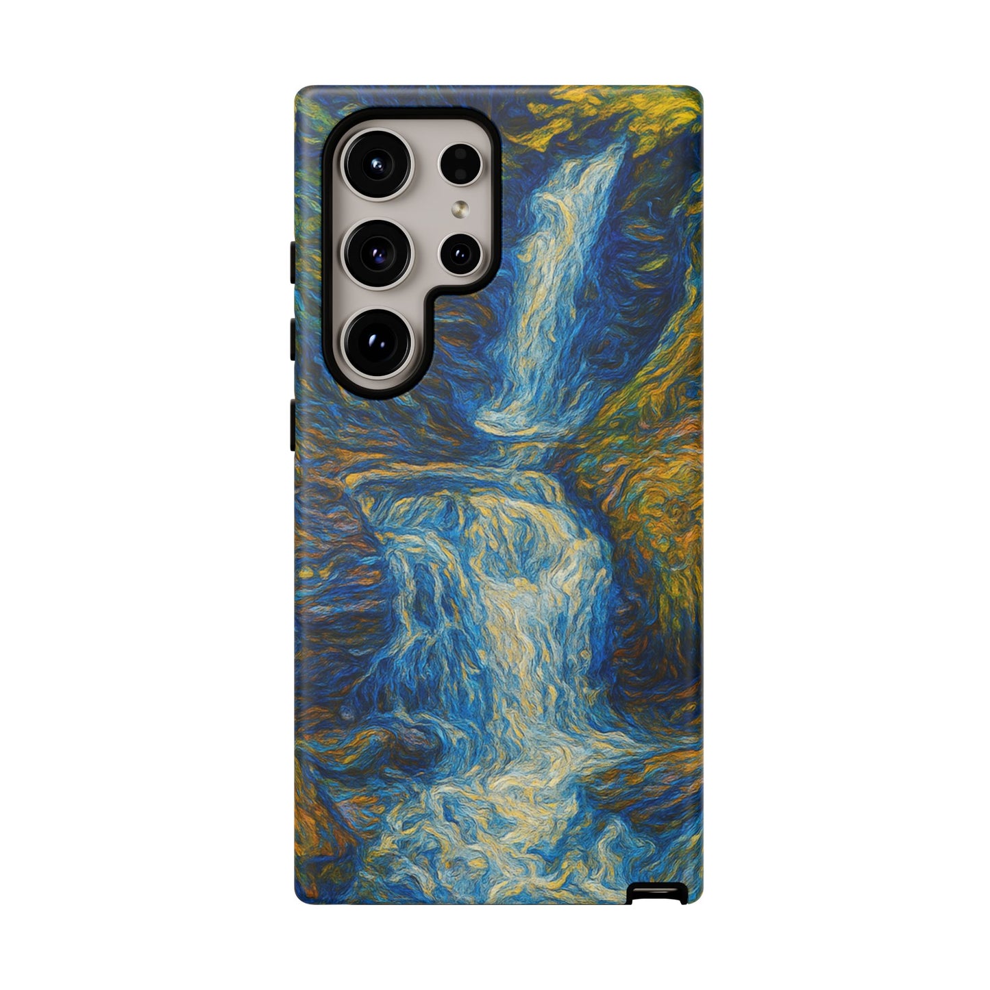 Artistic Phone Case - Waterfall Design, Unique Gift, Phone Accessory, Nature Lover, Original Artwork