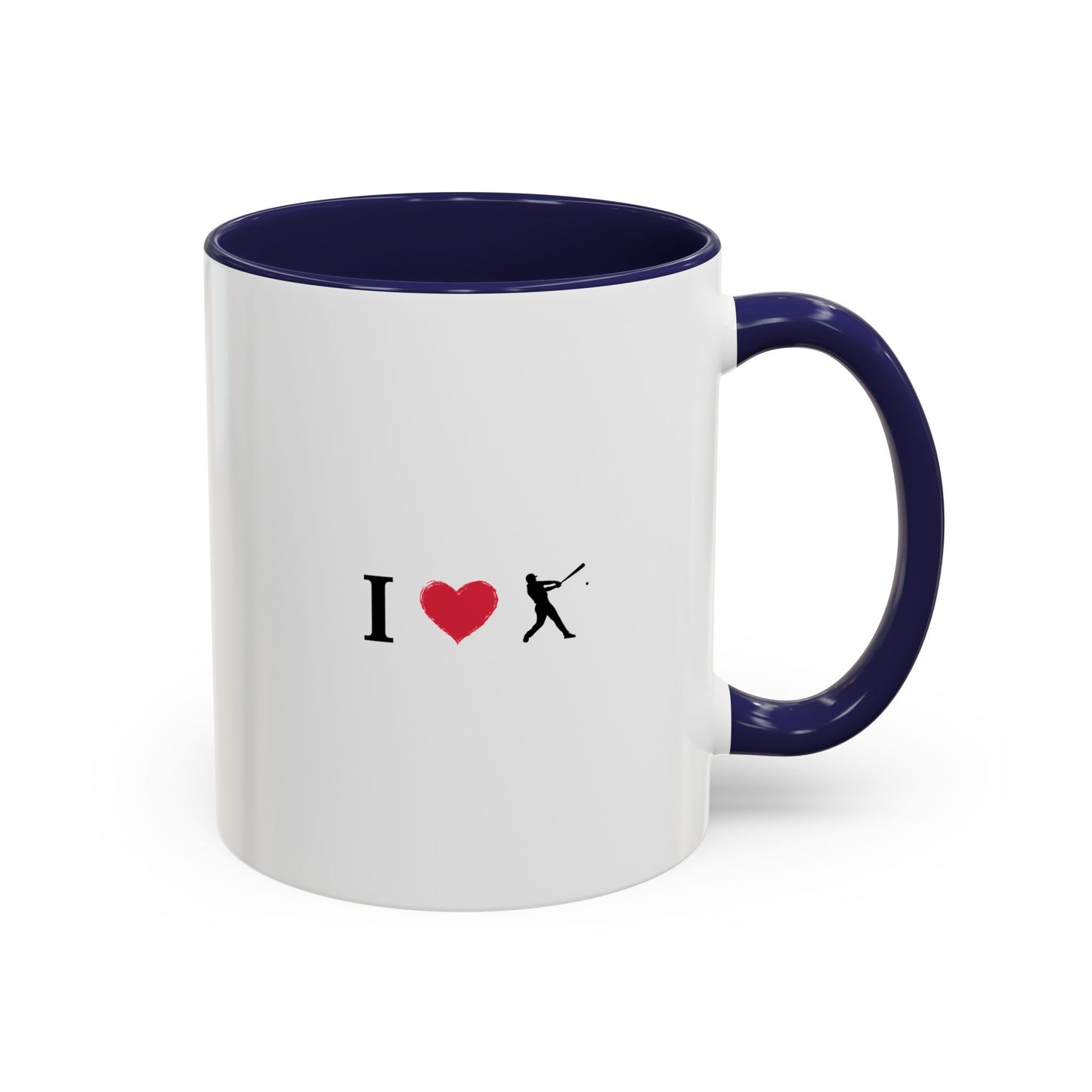 Baseball Love Accent Coffee Mug – Perfect Gift for Sports Fans, Home or Office Use, Great for Birthdays, Anniversaries, and Holidays