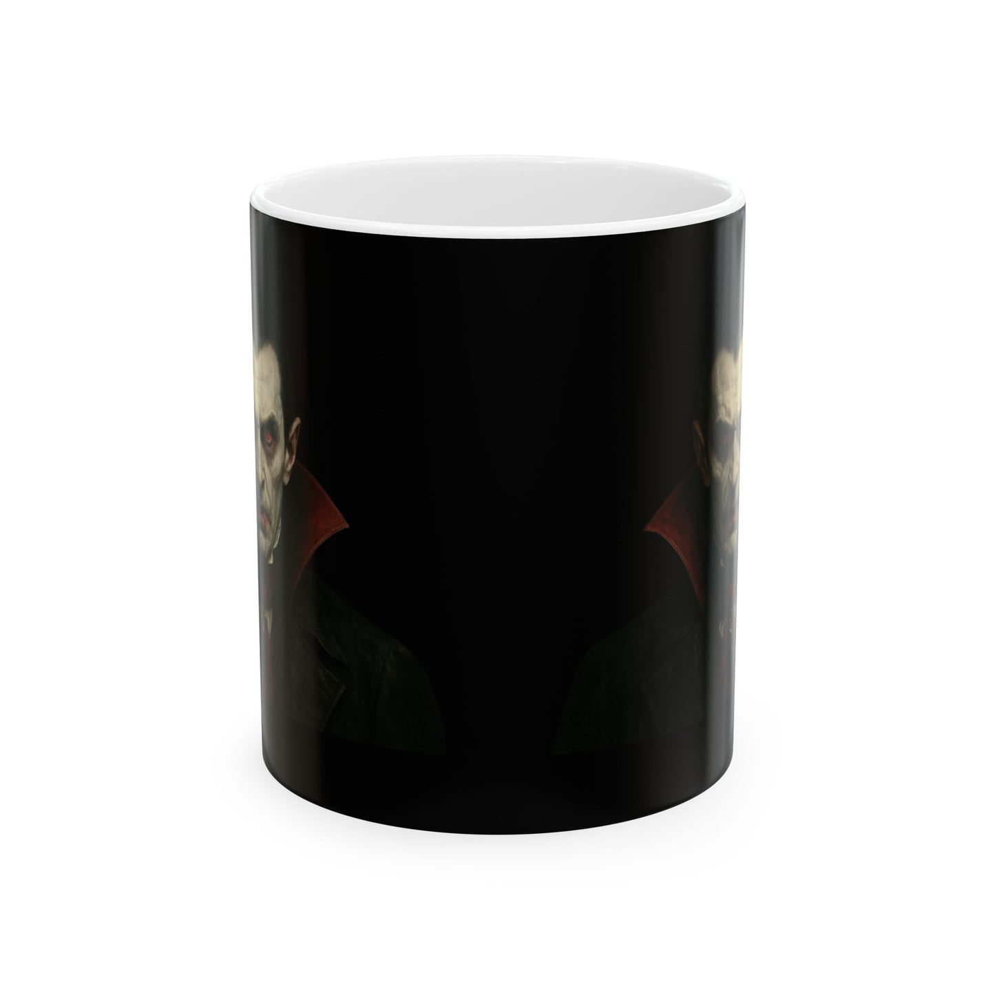 Gothic Dracula Vampire Ceramic Mug, Perfect for Halloween, Spooky Gifts, Coffee Lovers, Home Decor, 11oz & 15oz Sizes