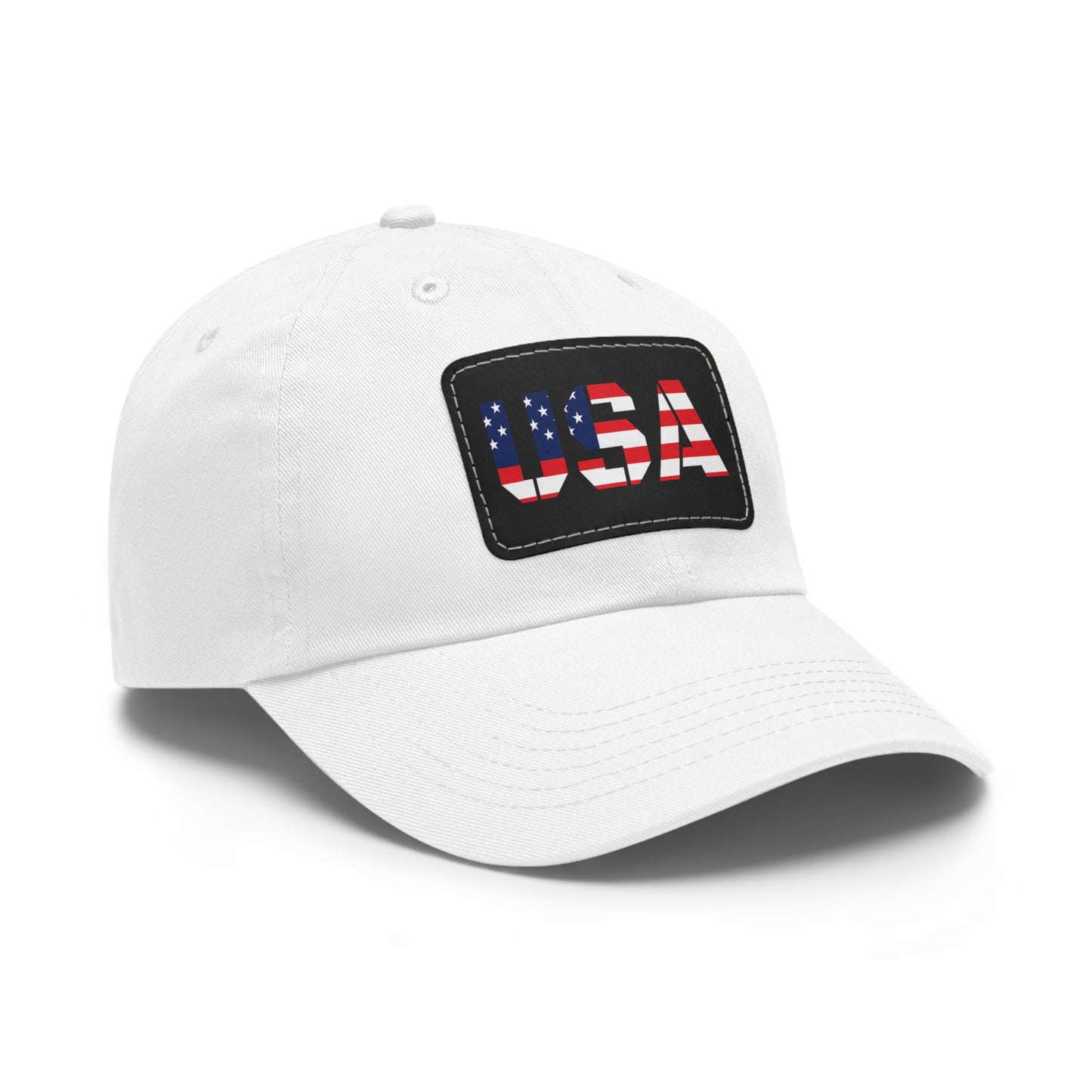 Dad Hat with USA Leather Patch