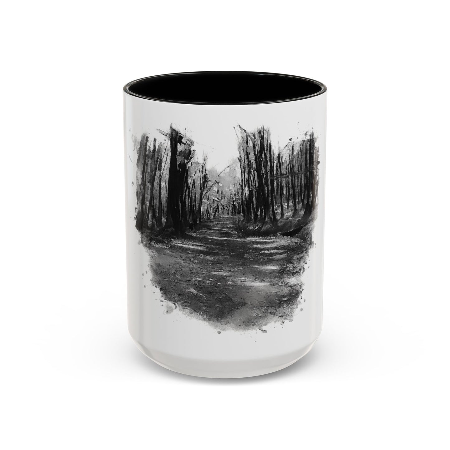 Moody Abstract Forest Coffee Mug | Unique Gift for Nature Lovers, Cozy Home Decor, Perfect for Coffee, Tea, and Hot Chocolate