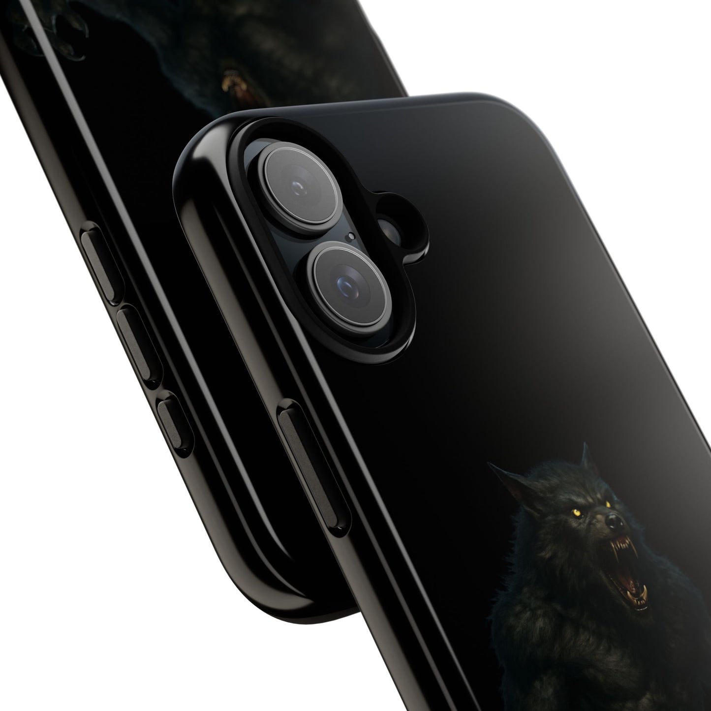 Werewolf Phone Case, Tough Cases, Black Panther Design, Gift for Animal Lovers, Phone Accessories, Fierce Phone Protection