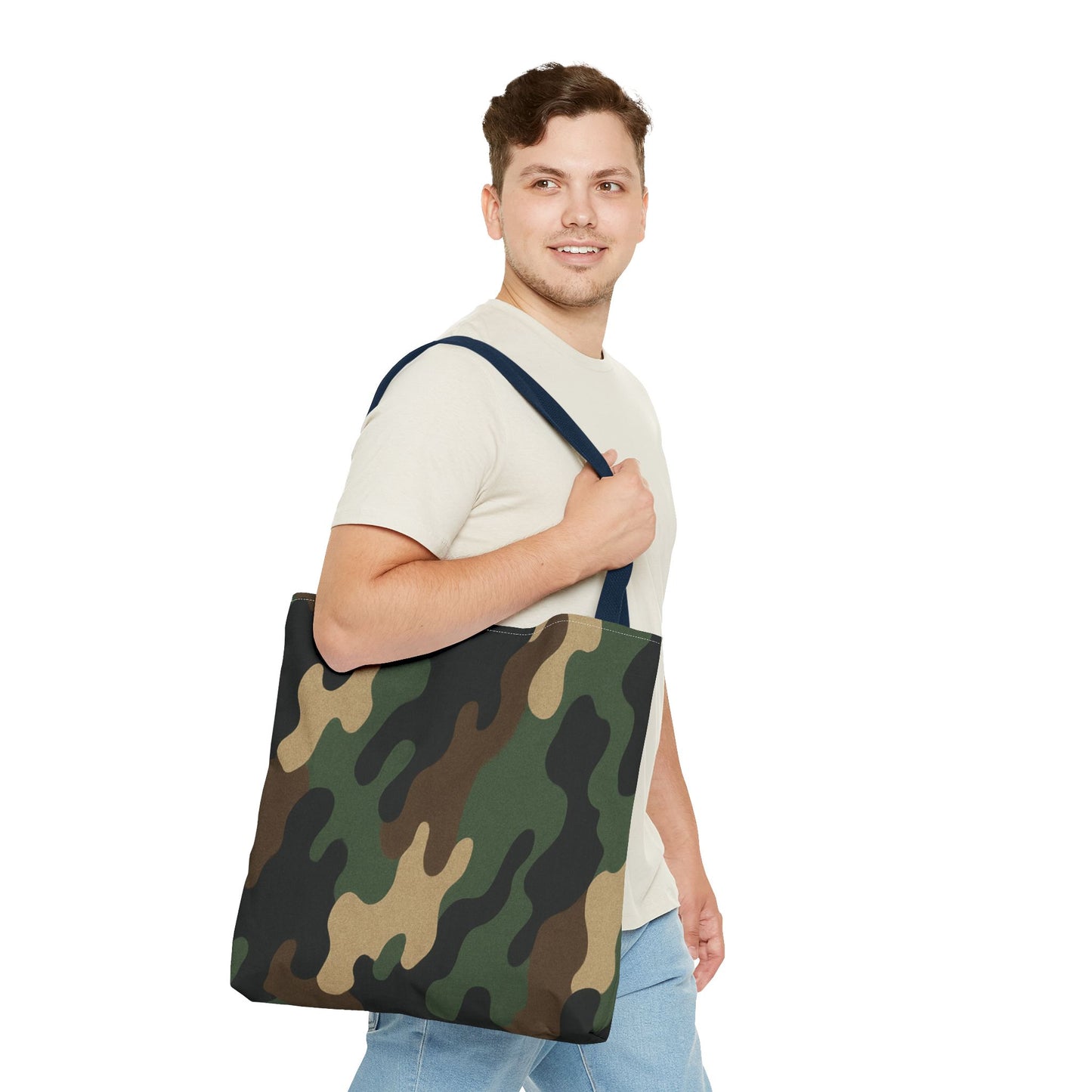 Stylish Camouflage Tote Bag, Reusable Shopping Bag, Beach Tote, Casual Carry-All, Gift for Him or Her