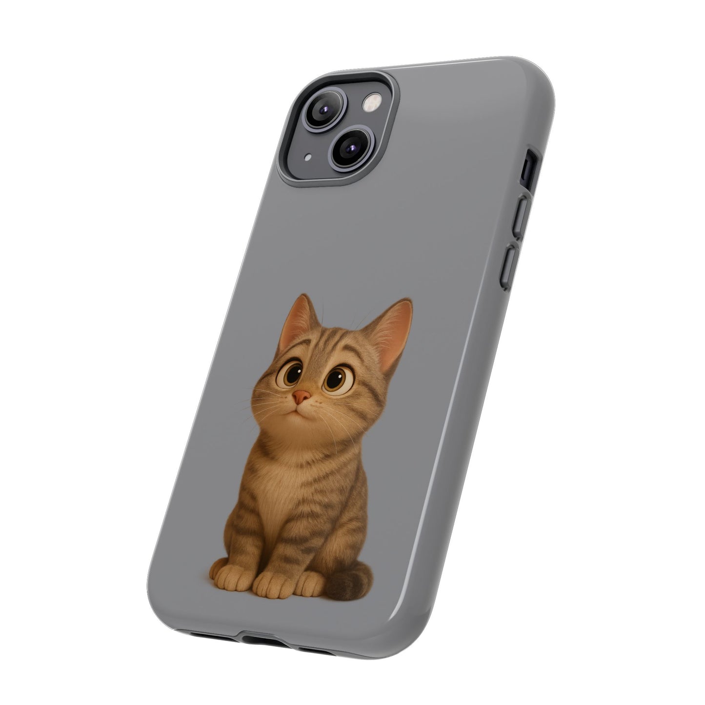 Cute Cat Phone Case, Kawaii Pet Accessory, Gift for Cat Lovers, Animal Phone Cover for Kids, Unique Kitty Design, Birthdays, Holidays