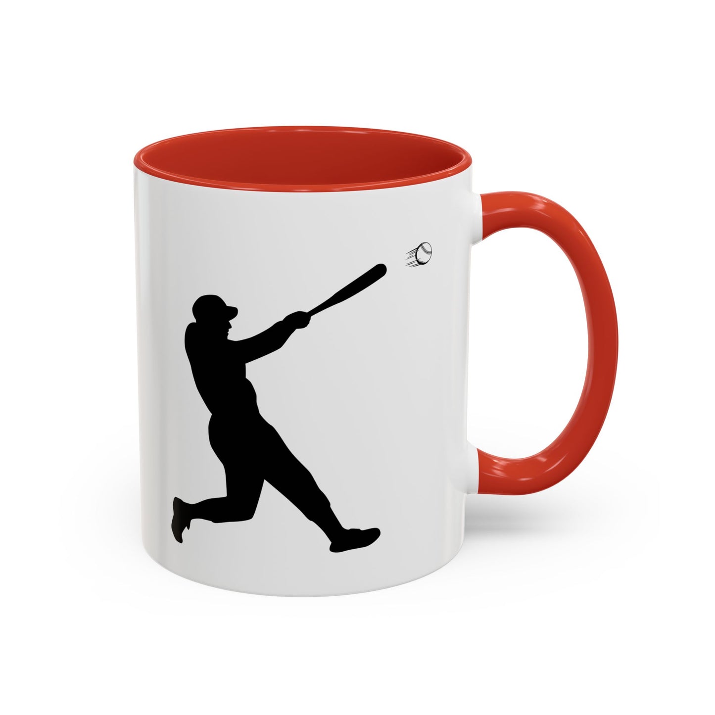 Baseball Player Accent Coffee Mug, Sports Gift, Baseball Lover Mug, Unique Coffee Cup, Personalized Sports Mug