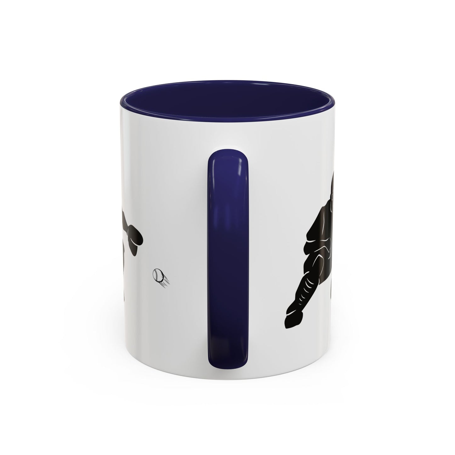 Baseball Catcher Coffee Mug, Sports Gift for Coaches, Black Accent Mug for Fans, Perfect for Birthdays & Celebrations, Unique Cup