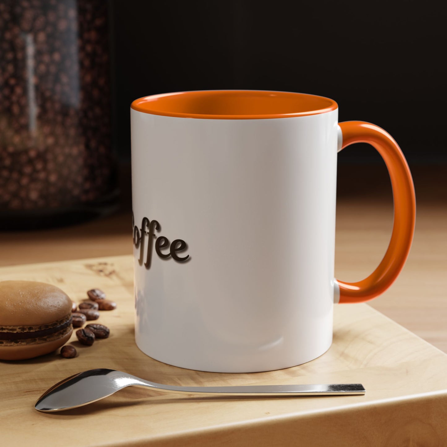 Personalized My Coffee Accent Mug - 11oz & 15oz Coffee Cups for Coffee Lovers
