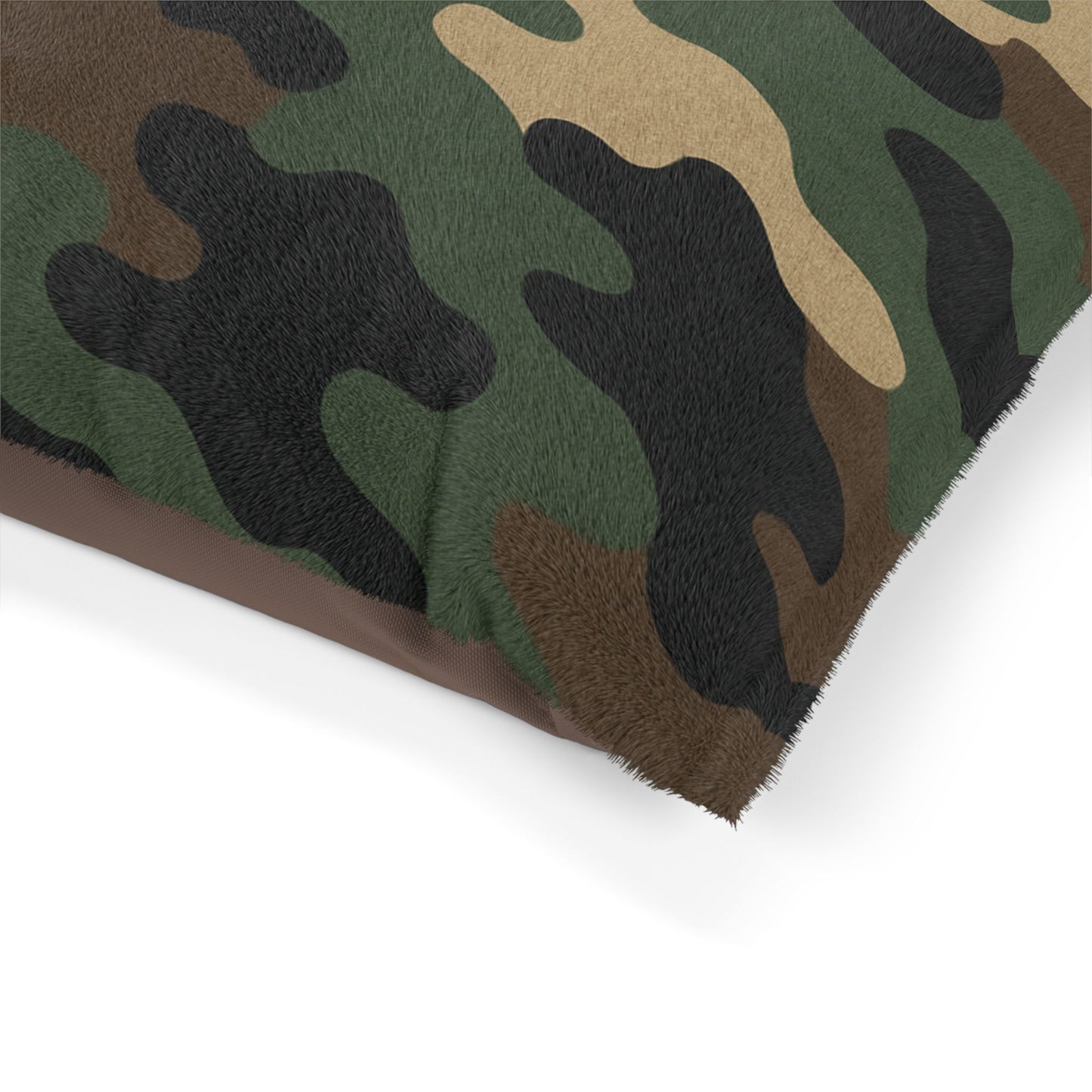 Camouflage Pet Bed for Dogs and Cats, Cozy Military-Inspired Dog Bed, Camo Pet Cushion, Stylish Pet Bedding, Gift for Pet Lovers