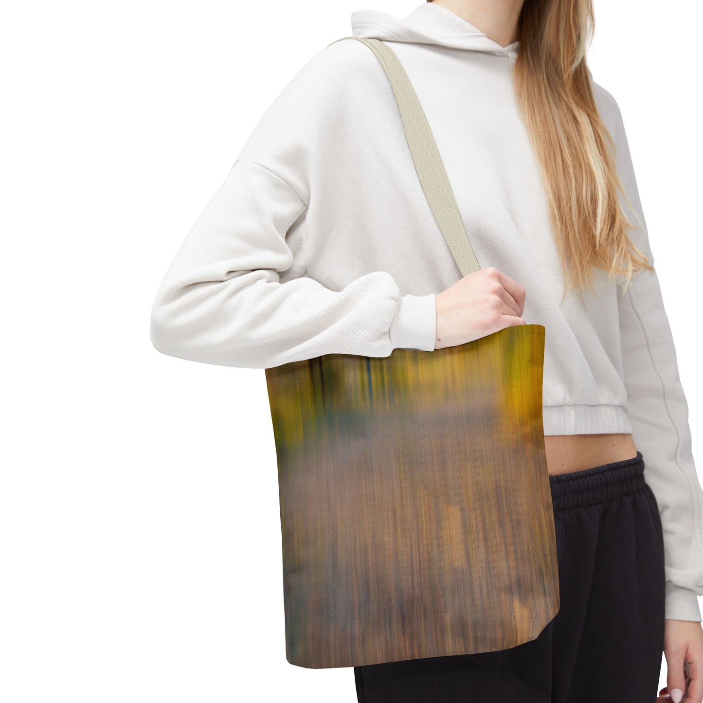 Abstract Art Tote Bag - Stylish and Eco-Friendly Diagonal Stripes for Everyday Use