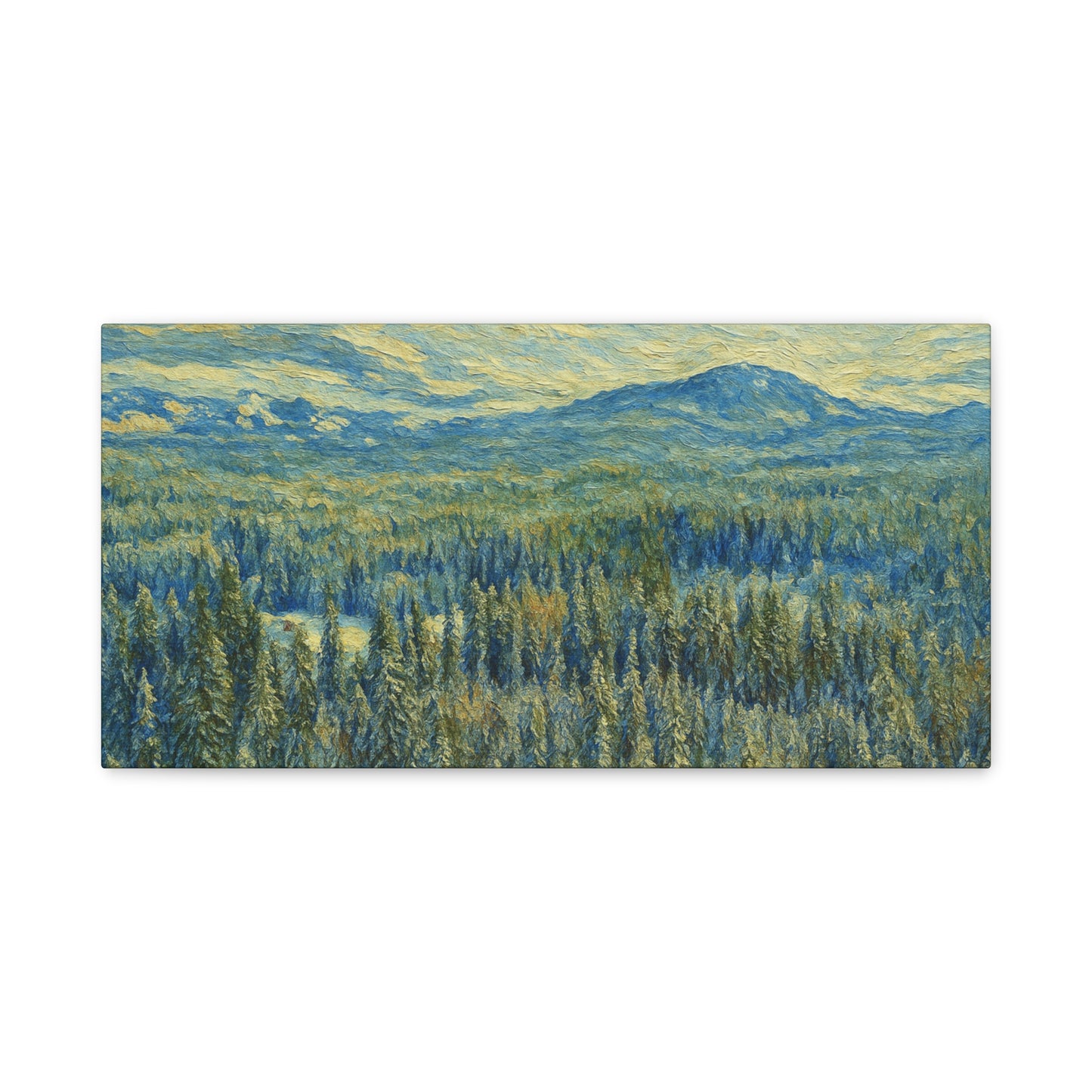 Scenic Landscape Canvas Print, Rustic Home Decor, Wall Art for Nature Lovers, Gift for Art Enthusiasts, Serene Forest Artwork