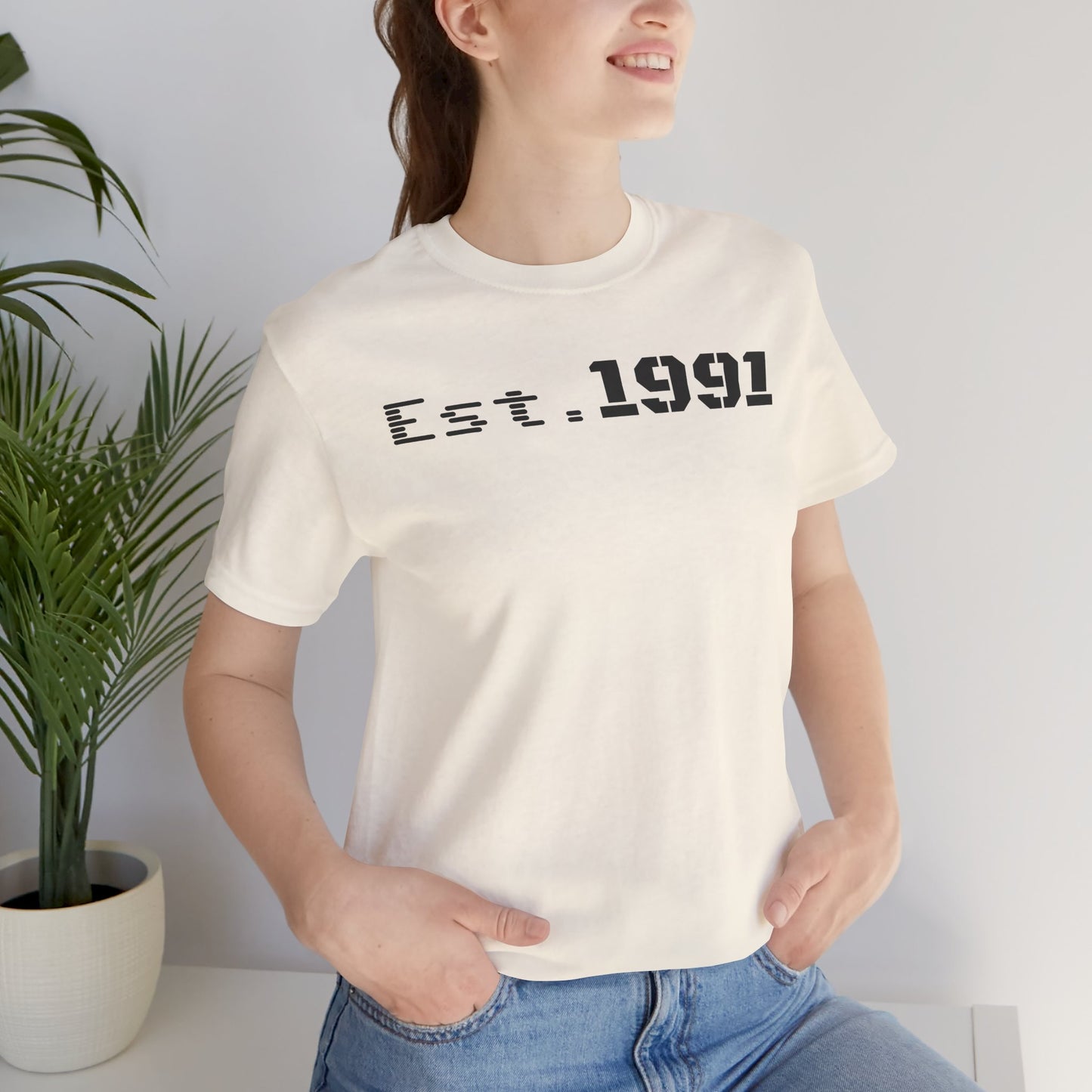 Established 1991 Unisex Jersey Tee | Vintage Anniversary Gift | Casual Wear, Birthday Shirt, Retro Style, Statement Tee, Gift for Him/Her