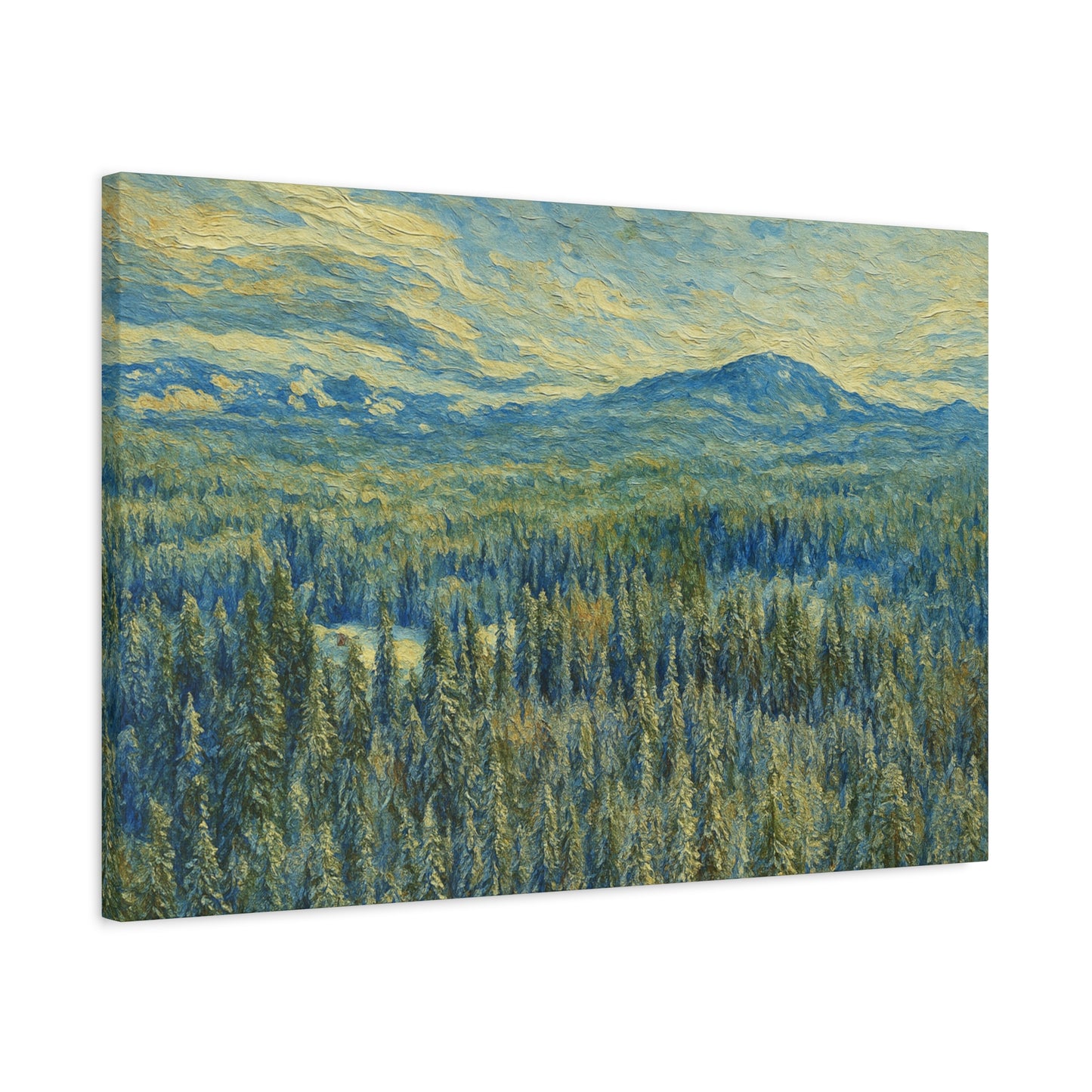 Scenic Landscape Canvas Print, Rustic Home Decor, Wall Art for Nature Lovers, Gift for Art Enthusiasts, Serene Forest Artwork