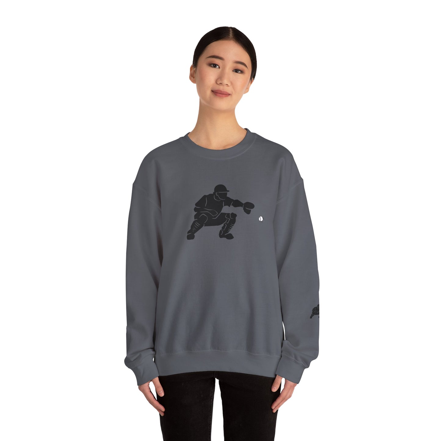 Baseball Catcher Crewneck Sweatshirt | Unisex Sports Apparel | Perfect for Game Days, Gifts, and Casual Wear | Baseball Lover's Gift