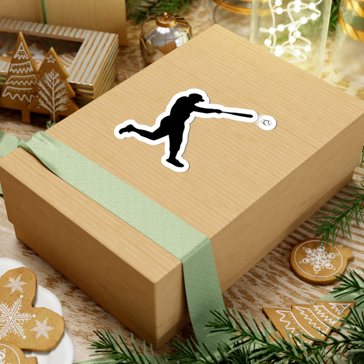 Baseball Player Kiss-Cut Stickers | Sports Decor, Laptop Stickers, Gift for Baseball Fans, Sports Enthusiast Accessories