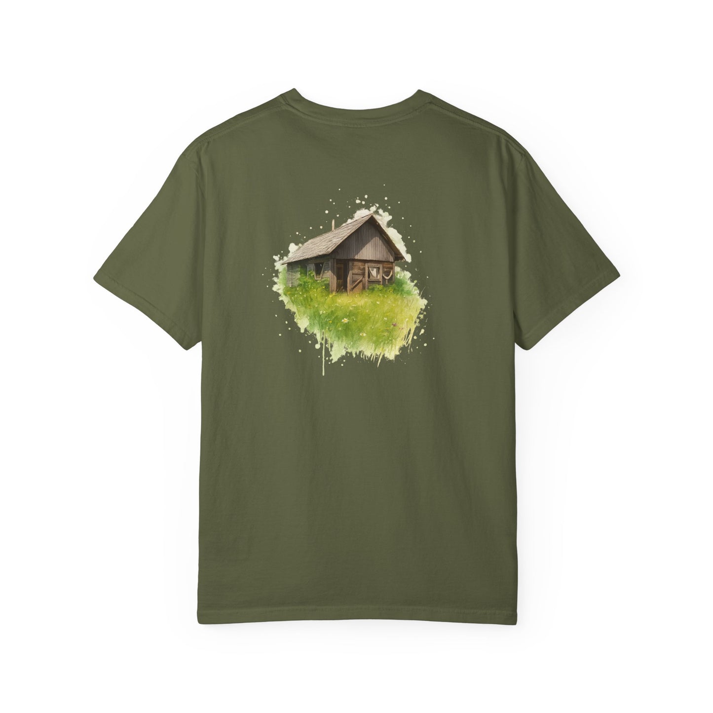Nature-Inspired Unisex Garment-Dyed T-Shirt, Eco-Friendly Tee, Summer Casual Wear, Gift for Nature Lovers, Relaxed Fit T-Shirt
