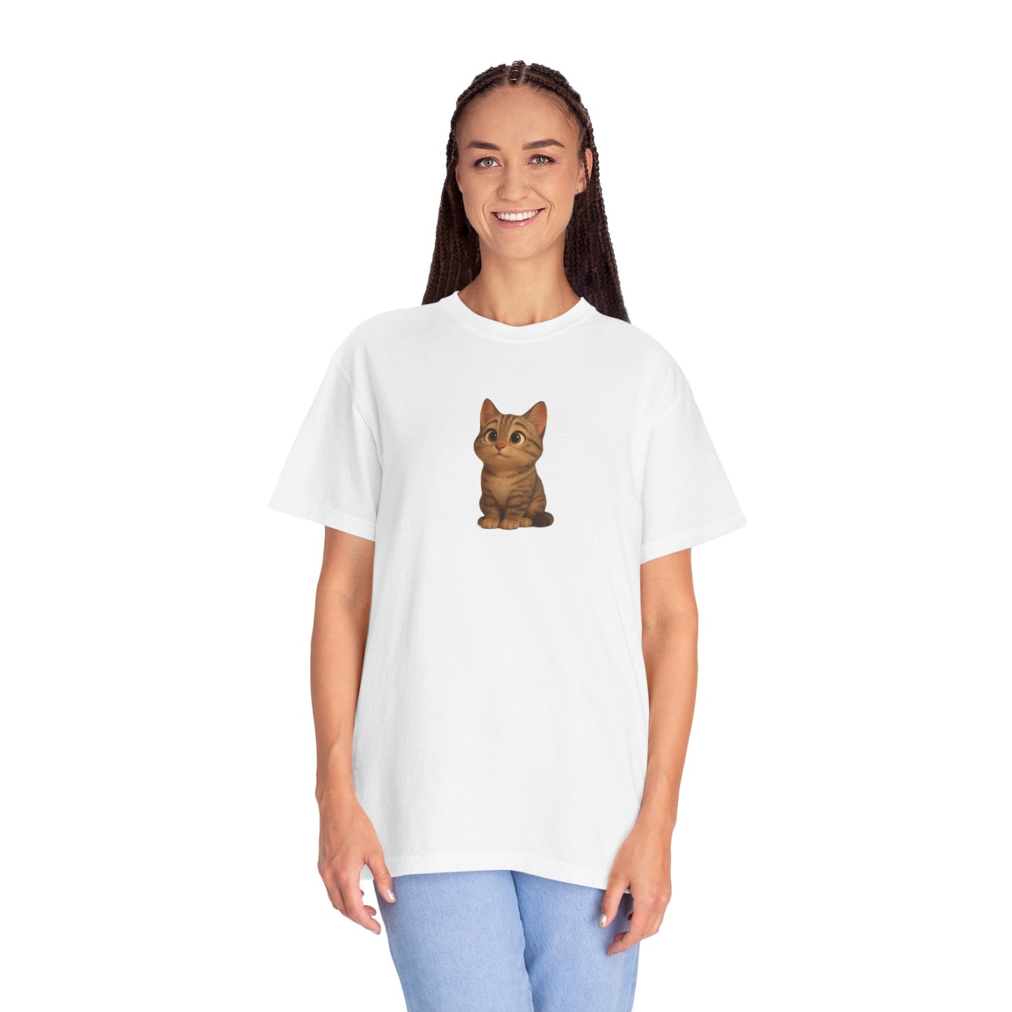 Cute Cat Graphic T-Shirt, Casual Wear, Cat Lover Gift, Everyday Tee, Animal Lover Apparel, Perfect for Birthdays & Holidays