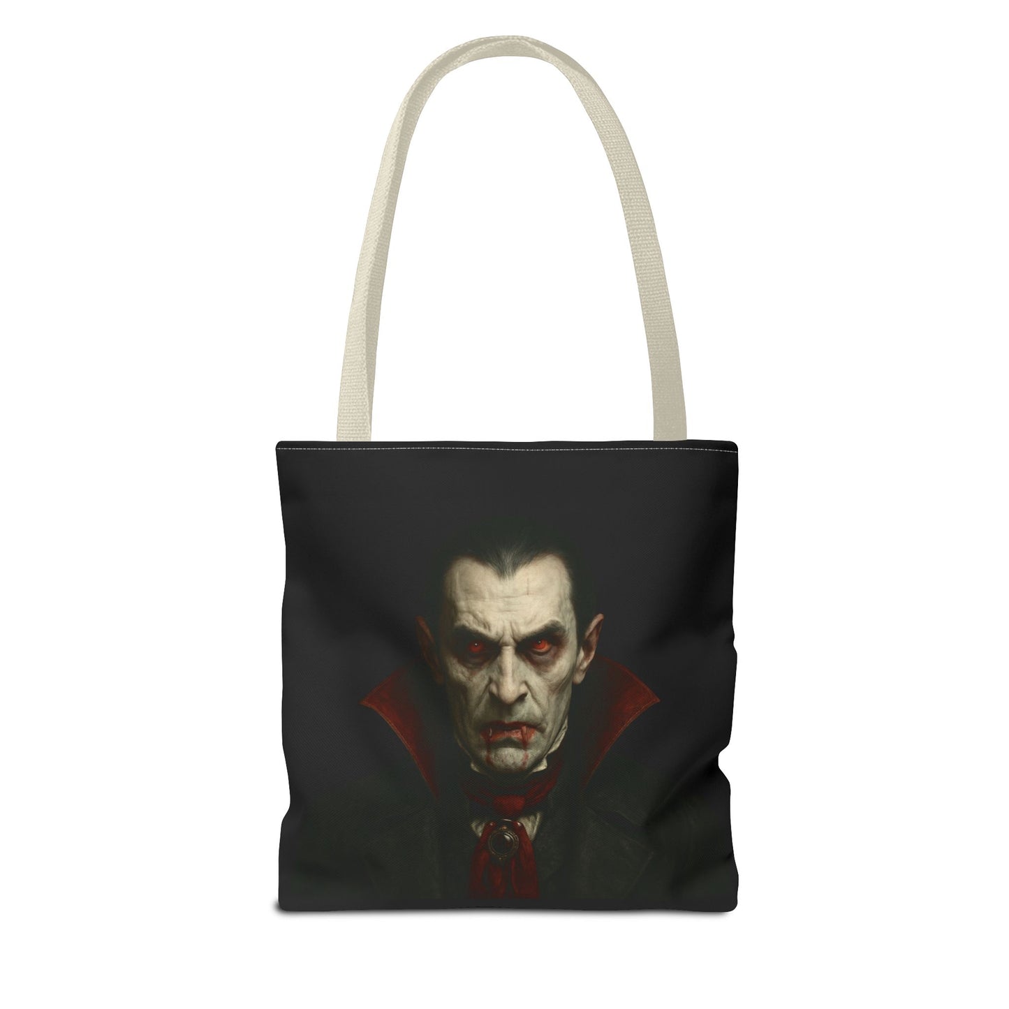 Vampire Haunted Tote Bag, Spooky Shopping Bag, Halloween Accessory, Gothic Style Handbag, Perfect for Halloween Parties, Unisex Tote