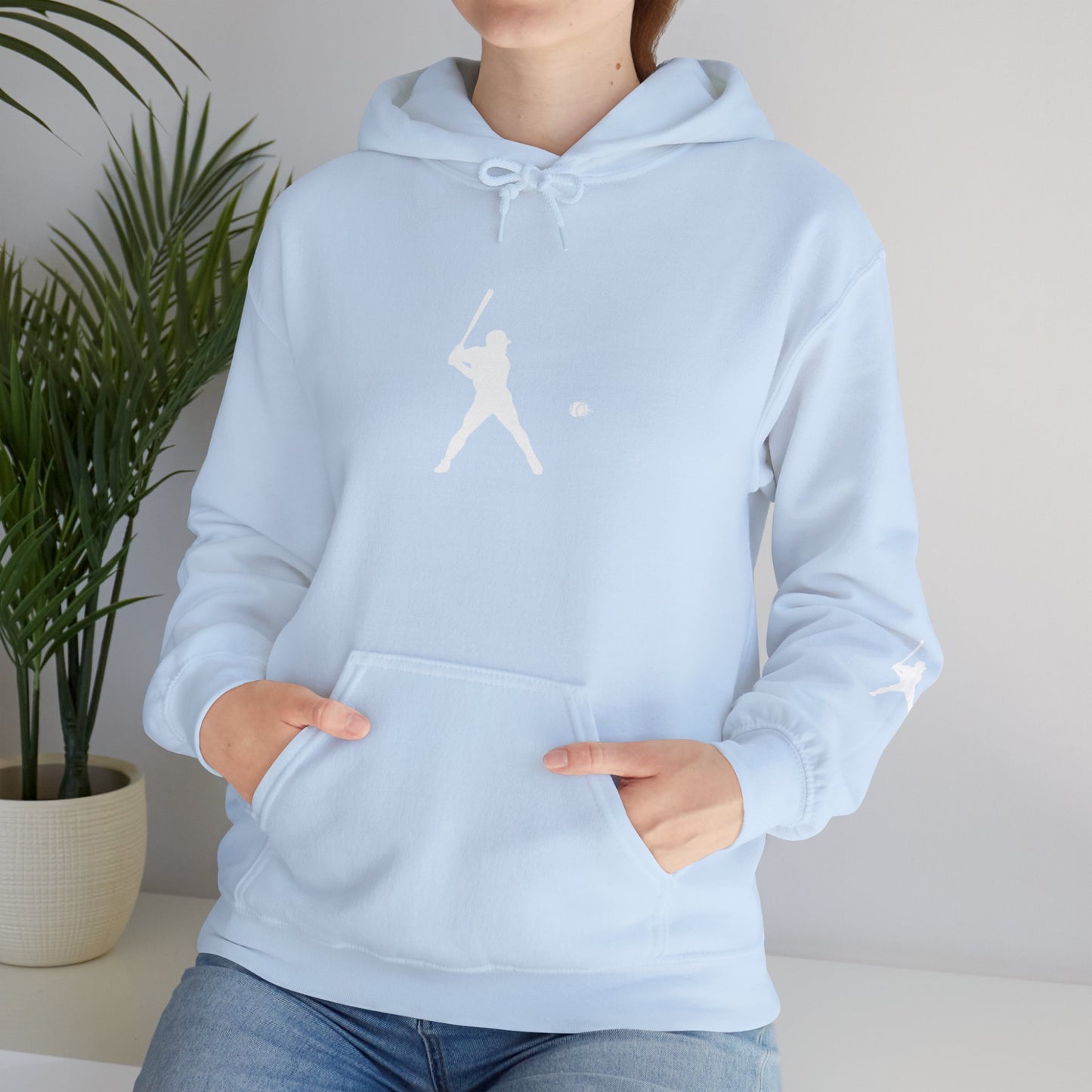Sporty Unisex Baseball Hooded Sweatshirt, Casual Hoodie for Athletes, Perfect for Gifts, Comfy Streetwear, Ideal for Sports Events, Personal Use