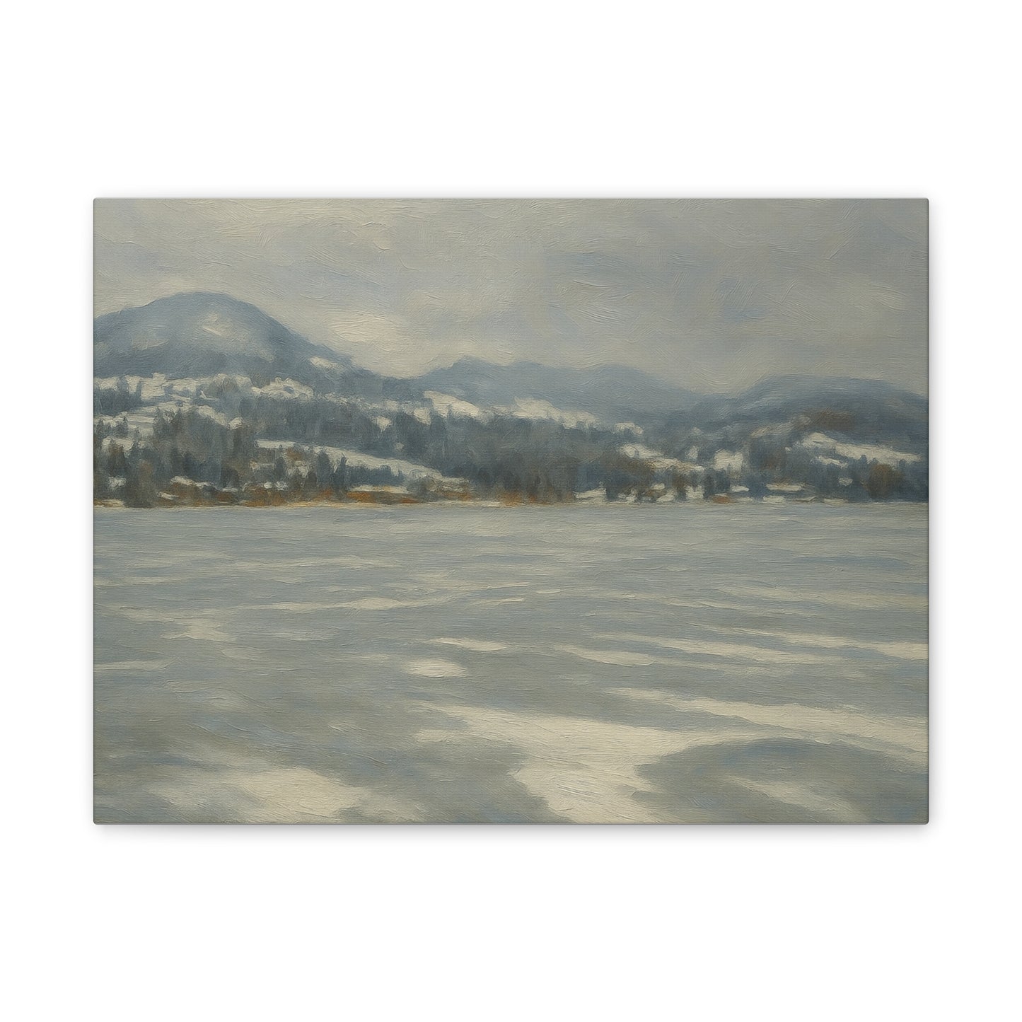 Serene Winter Landscape Canvas