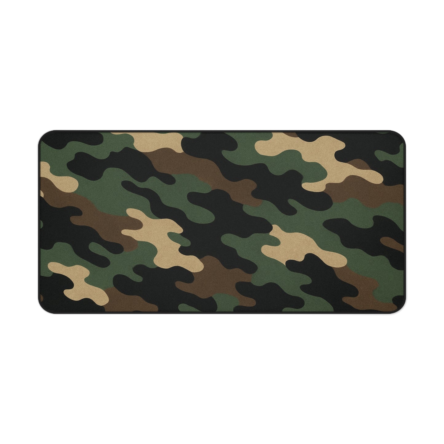 Camouflage Desk Mat - Stylish Workspace Decor, Gamer Mouse Pad, Home Office Accessory, Military Theme, Durable and Functional