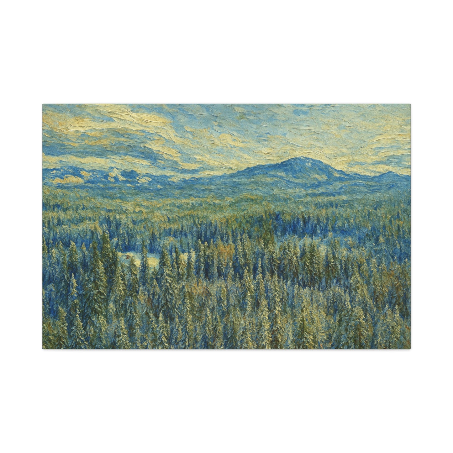 Scenic Landscape Canvas Print, Rustic Home Decor, Wall Art for Nature Lovers, Gift for Art Enthusiasts, Serene Forest Artwork