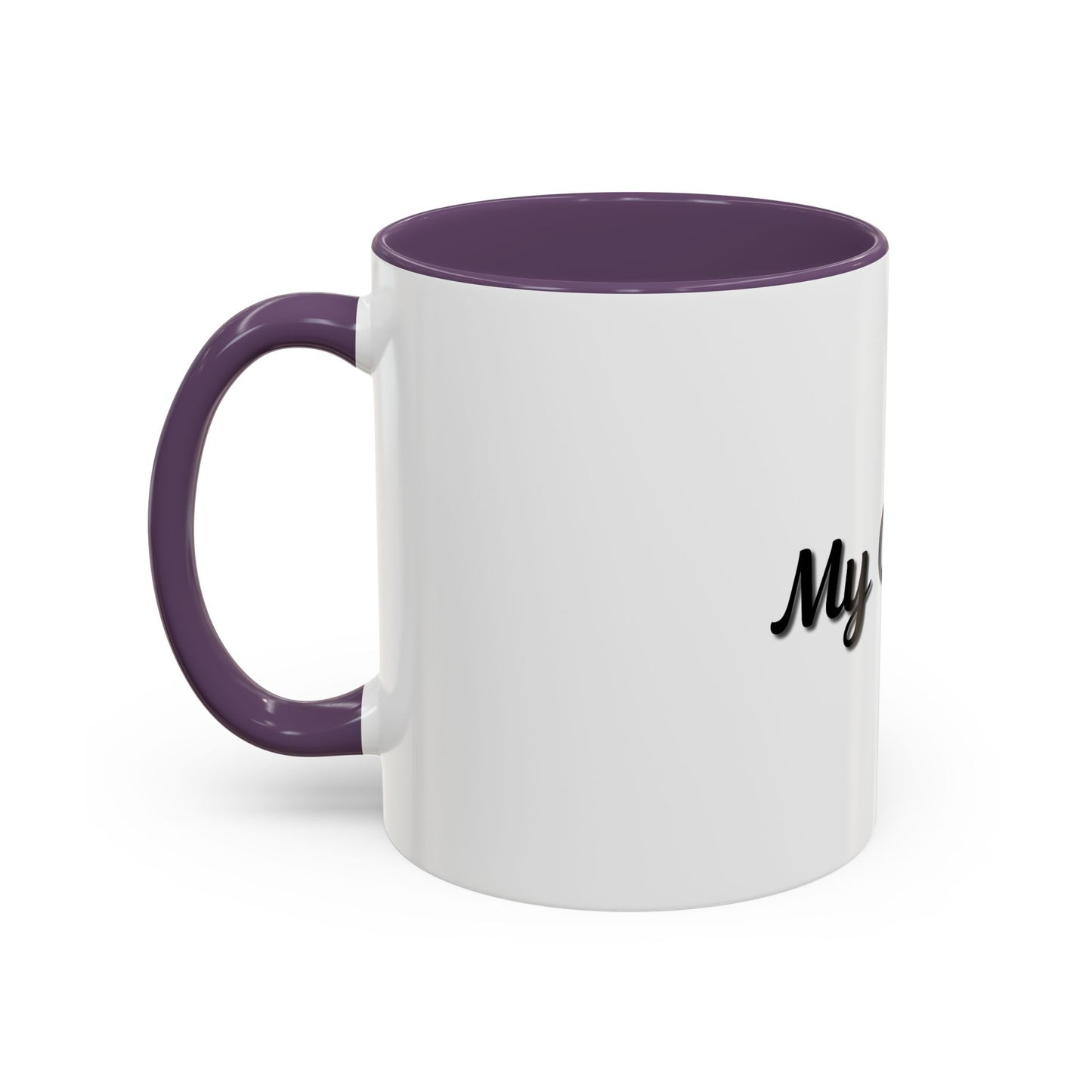 Personalized My Coffee Accent Mug - 11oz & 15oz Coffee Cups for Coffee Lovers