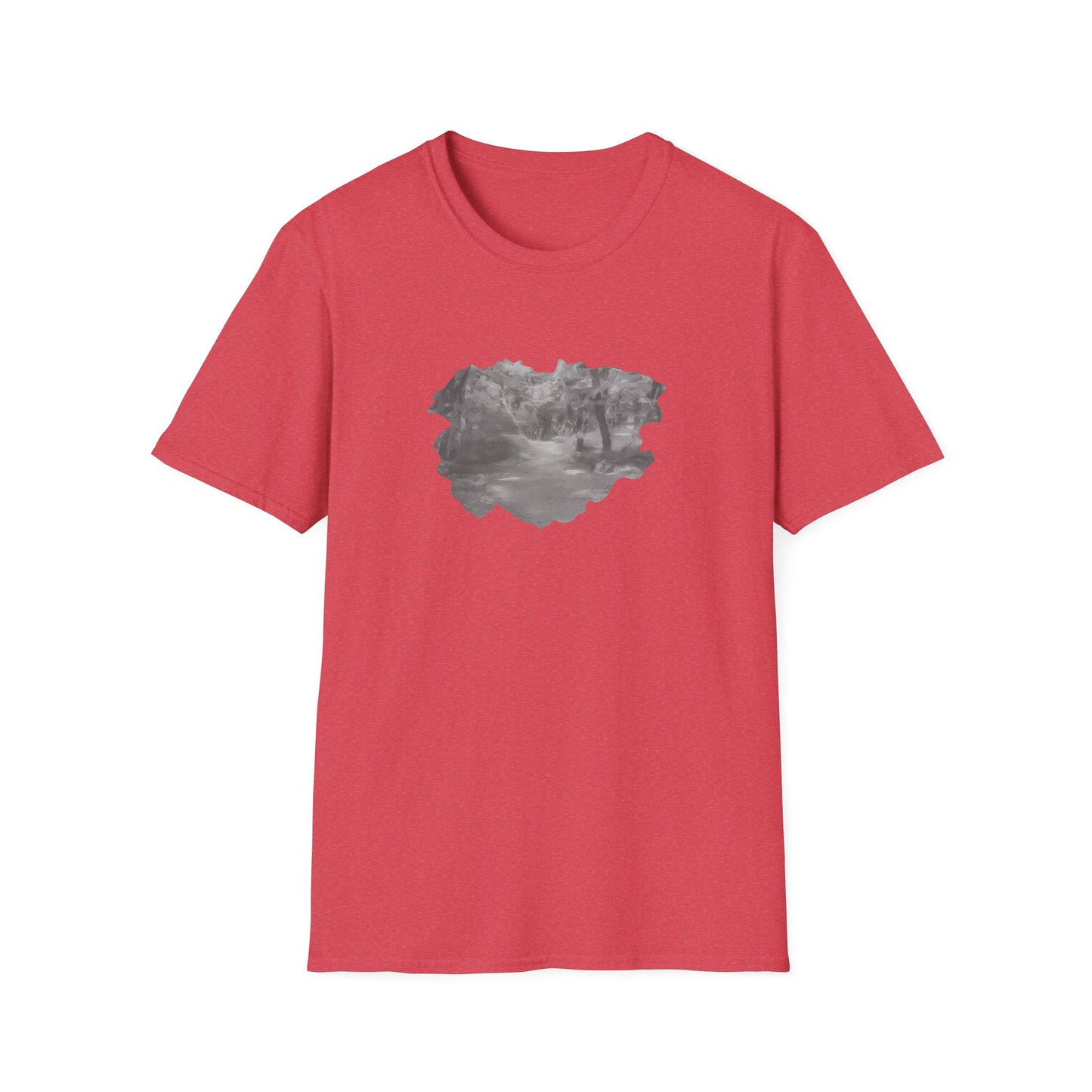 Serene Nature Landscape T-Shirt - Comfortable Unisex Tee, Outdoor Adventures, Nature Lover Gift, Casual Wear, Stylish Spring Top