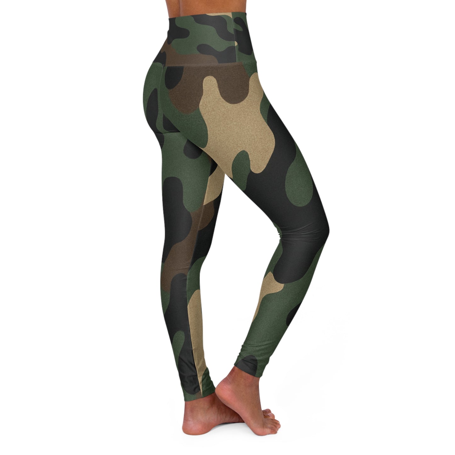 Camo High Waisted Yoga Leggings, Fashionable Activewear, Workout Gear, Fitness Leggings, Everyday Comfort Leggings