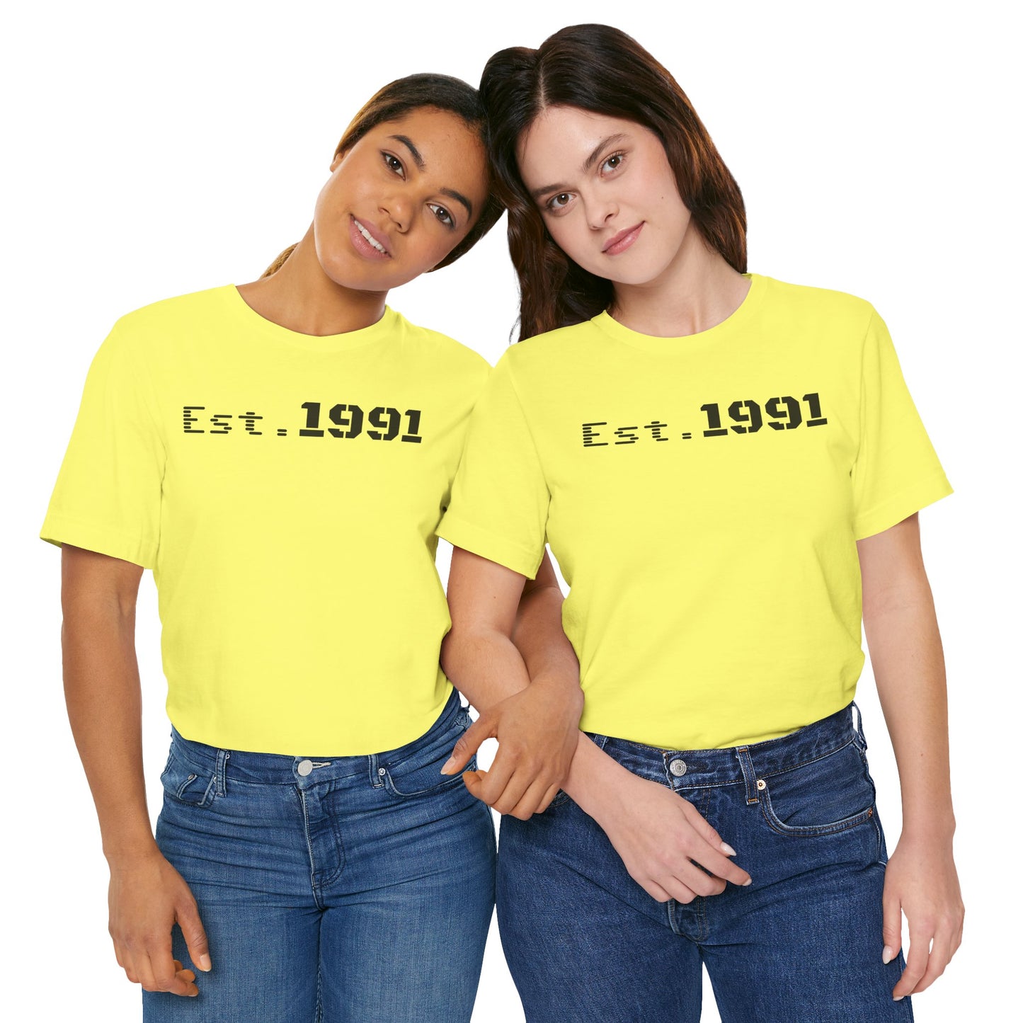Established 1991 Unisex Jersey Tee | Vintage Anniversary Gift | Casual Wear, Birthday Shirt, Retro Style, Statement Tee, Gift for Him/Her
